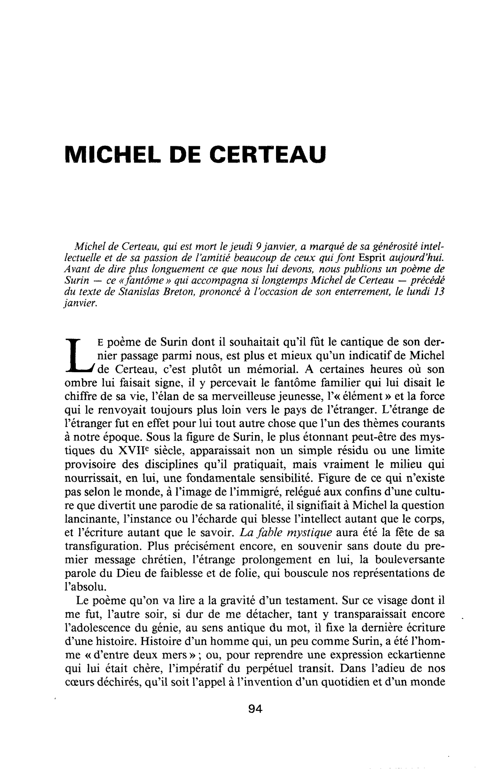 Michel de Certeau