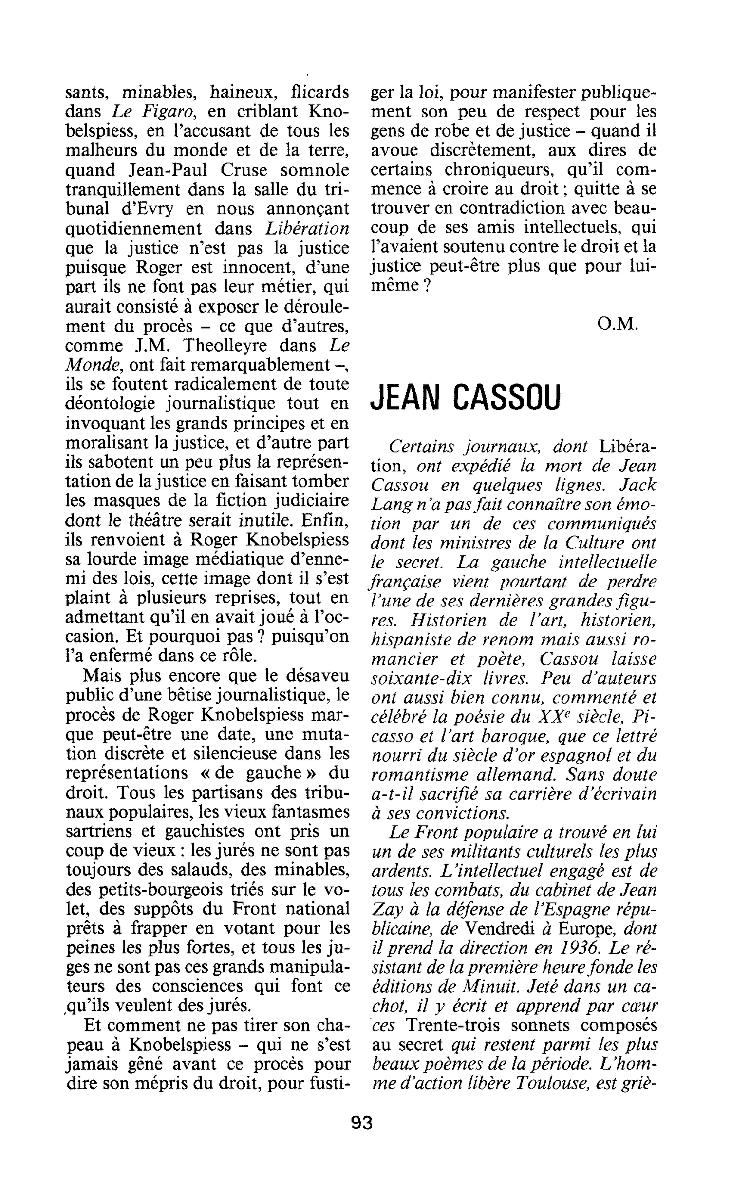 JEAN CASSOU
