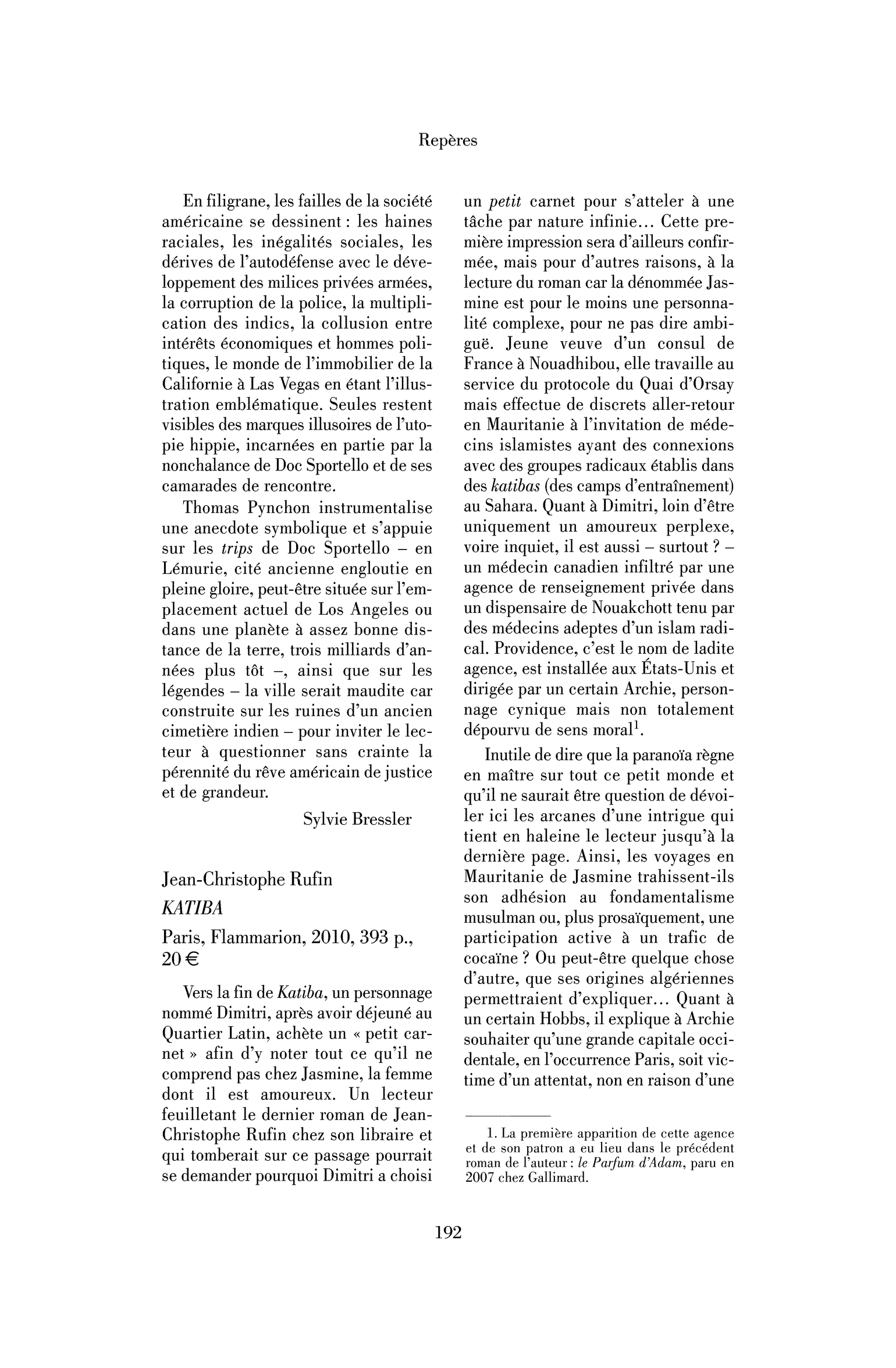 Jean-Christophe Rufin: Katiba
