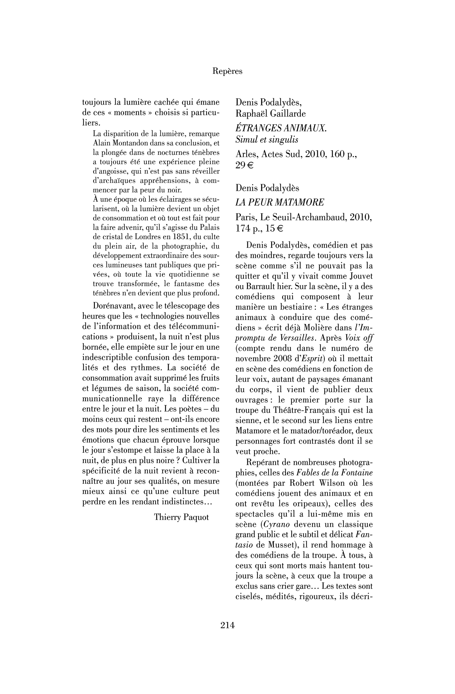 Denis Podalydès: la Peur matamore