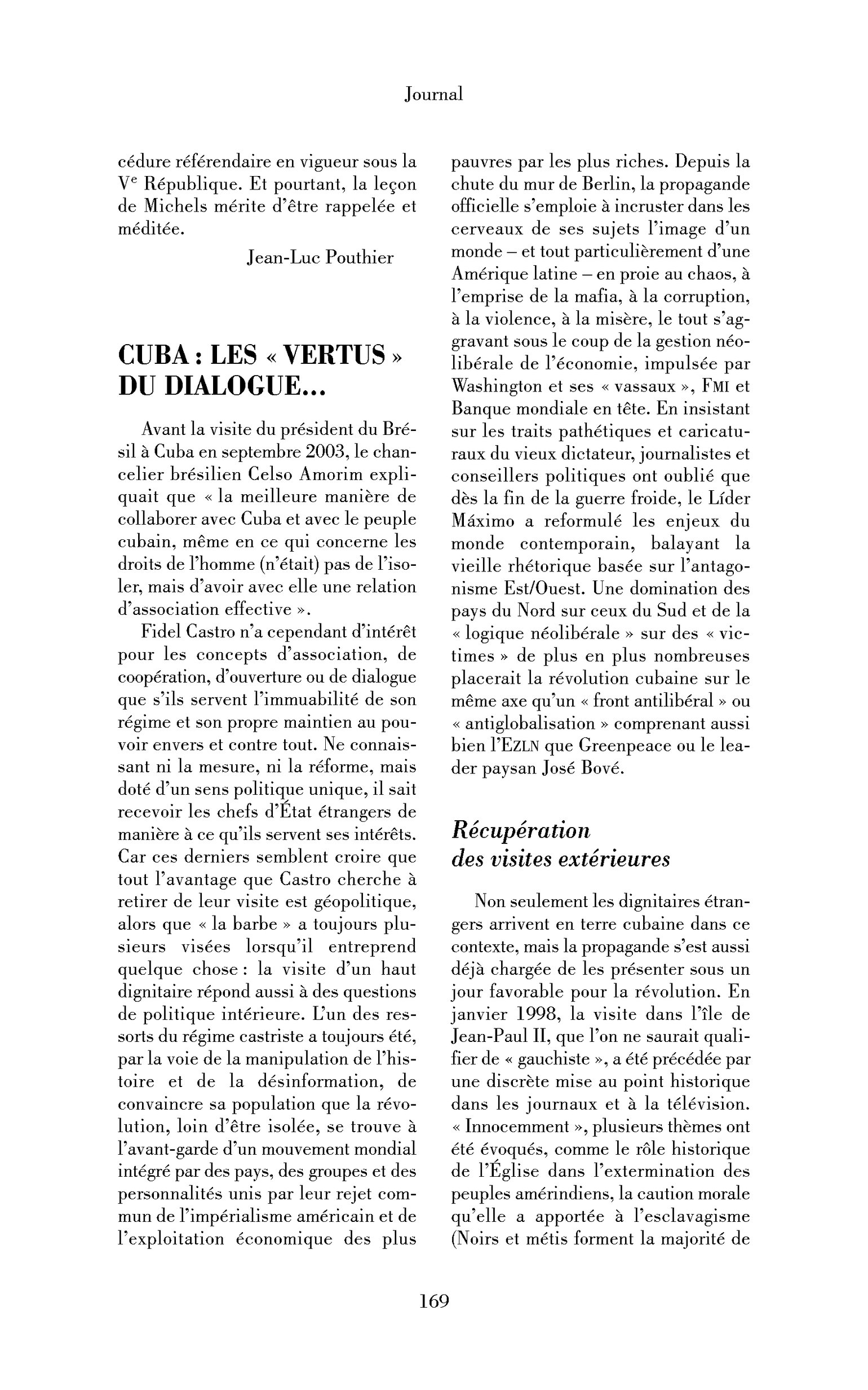Cuba : les \