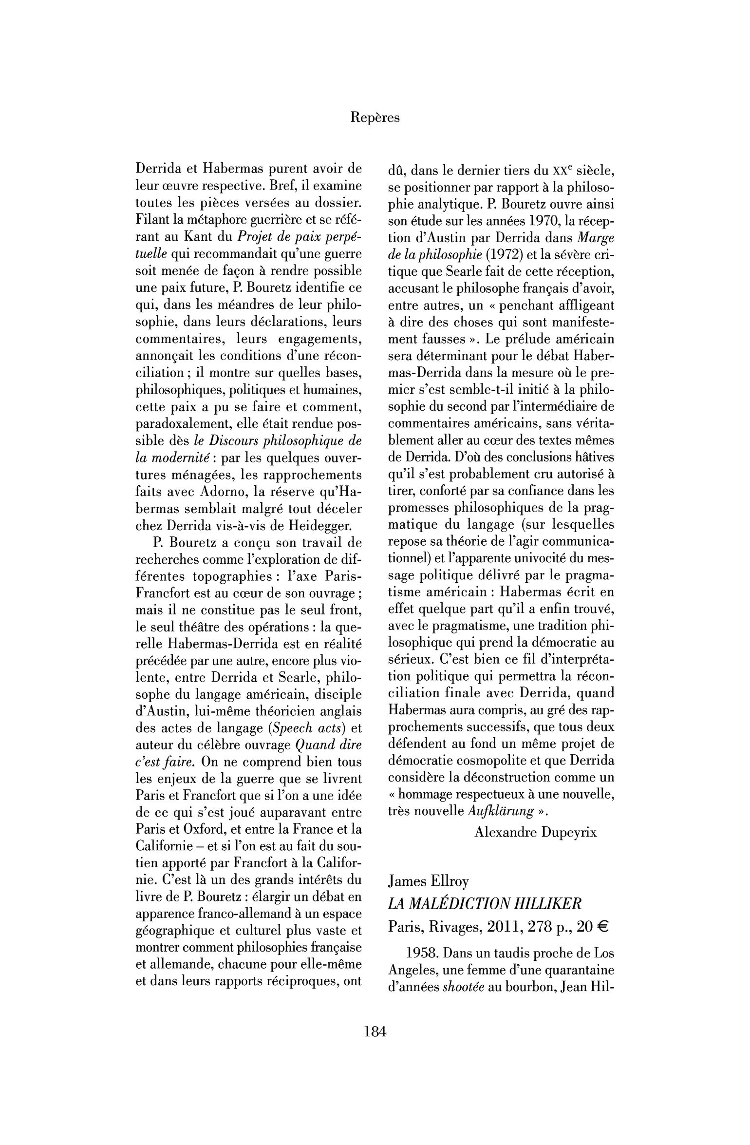 James Ellroy: la Malédiction Hilliker