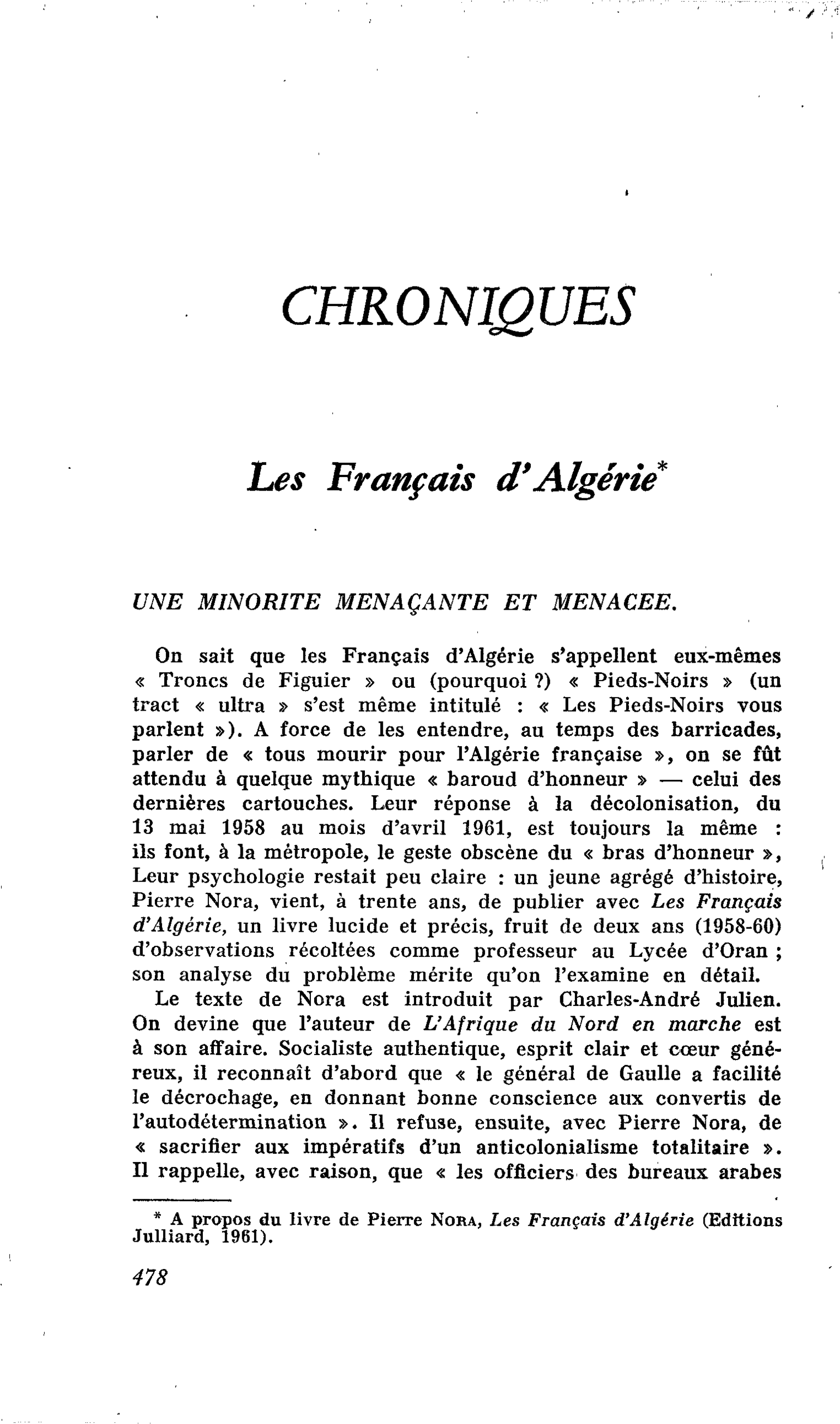 Les Français d’Algérie