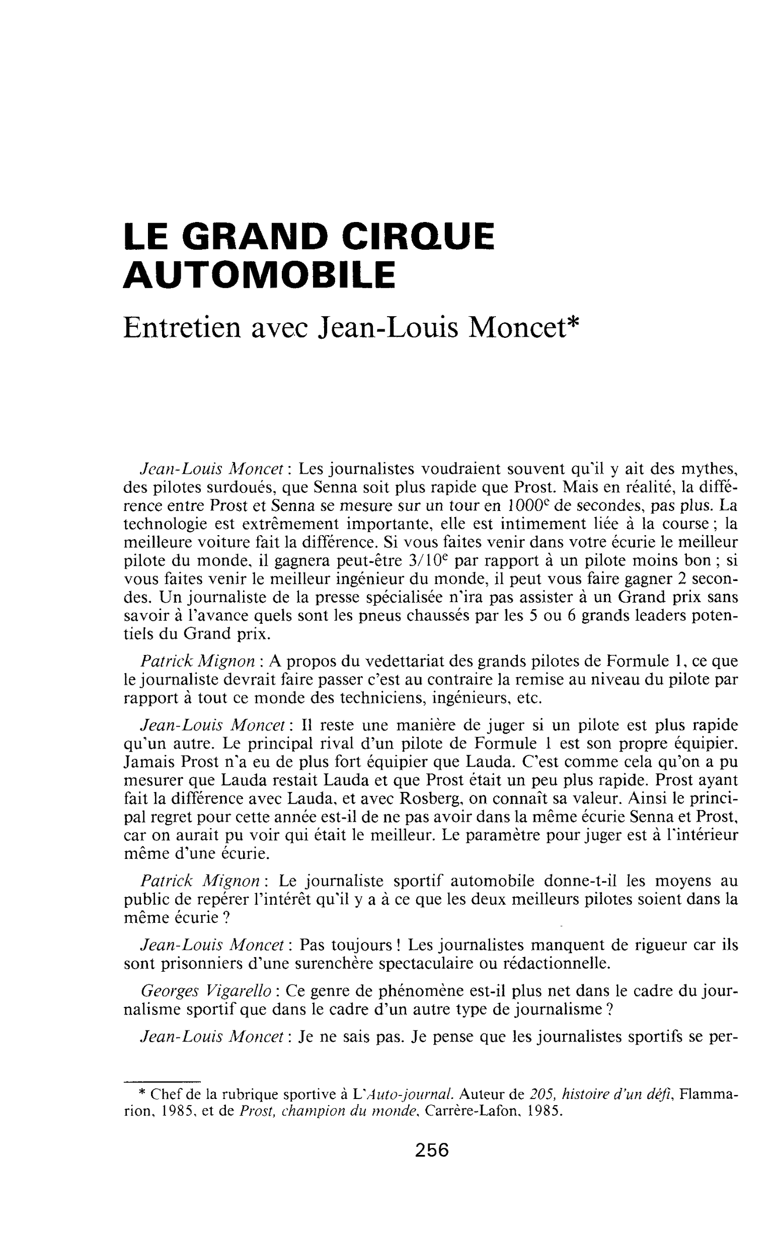 Le grand cirque automobile