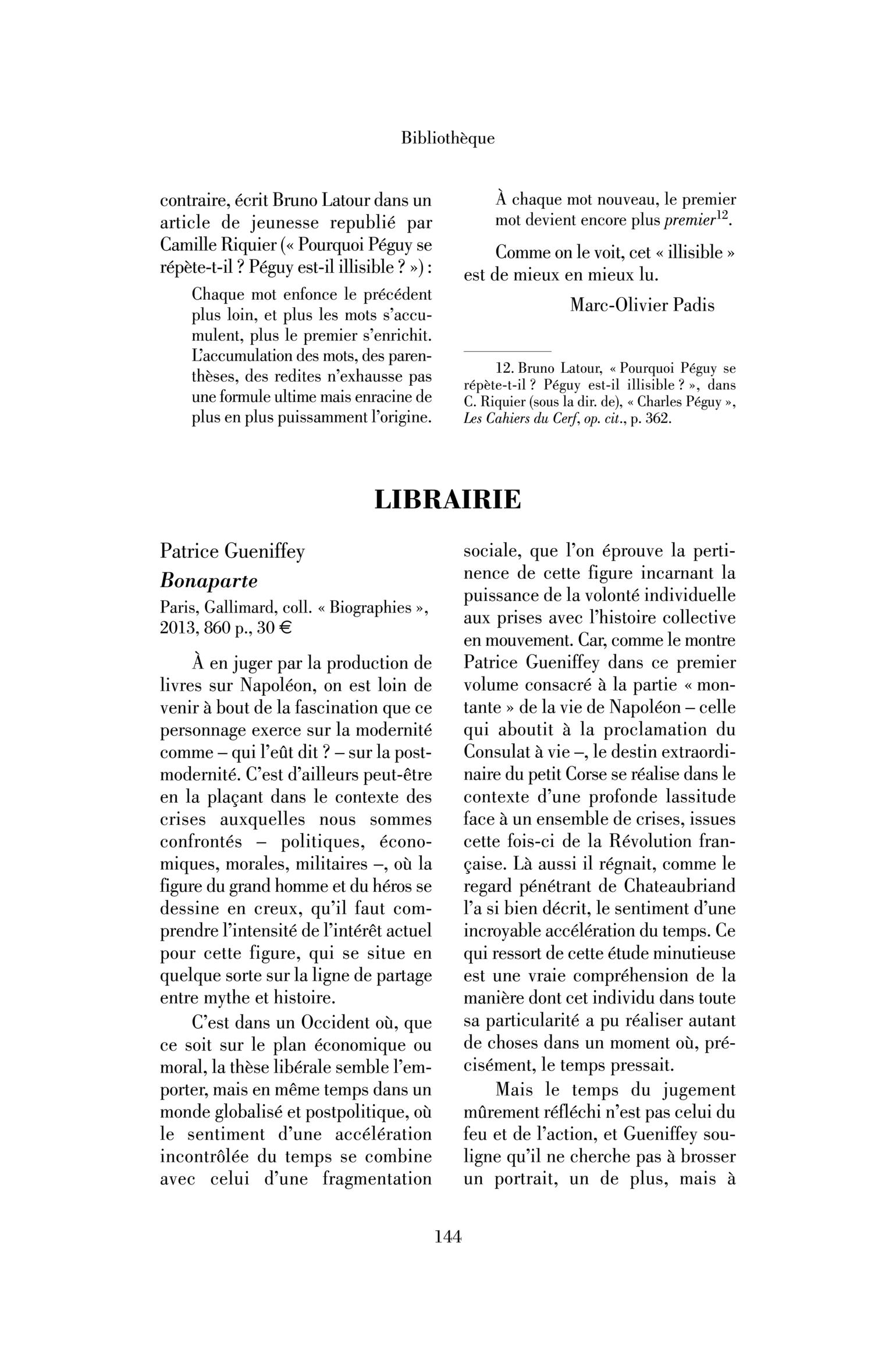 Patrice Gueniffey : Bonaparte