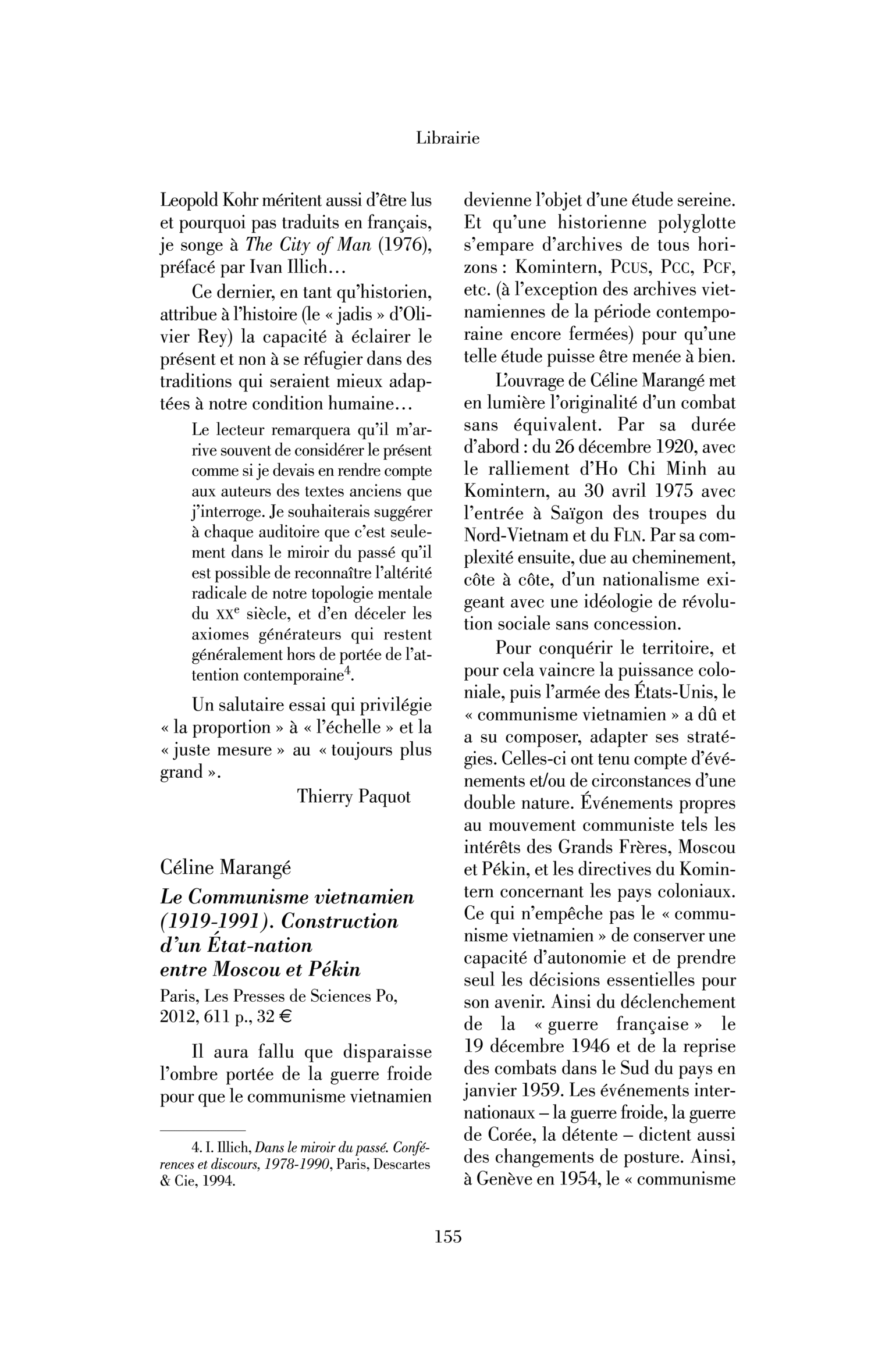 Céline Marangé : le Communisme vietnamien (1919-1991). Construction d’un État-nation entre Moscou et Pékin