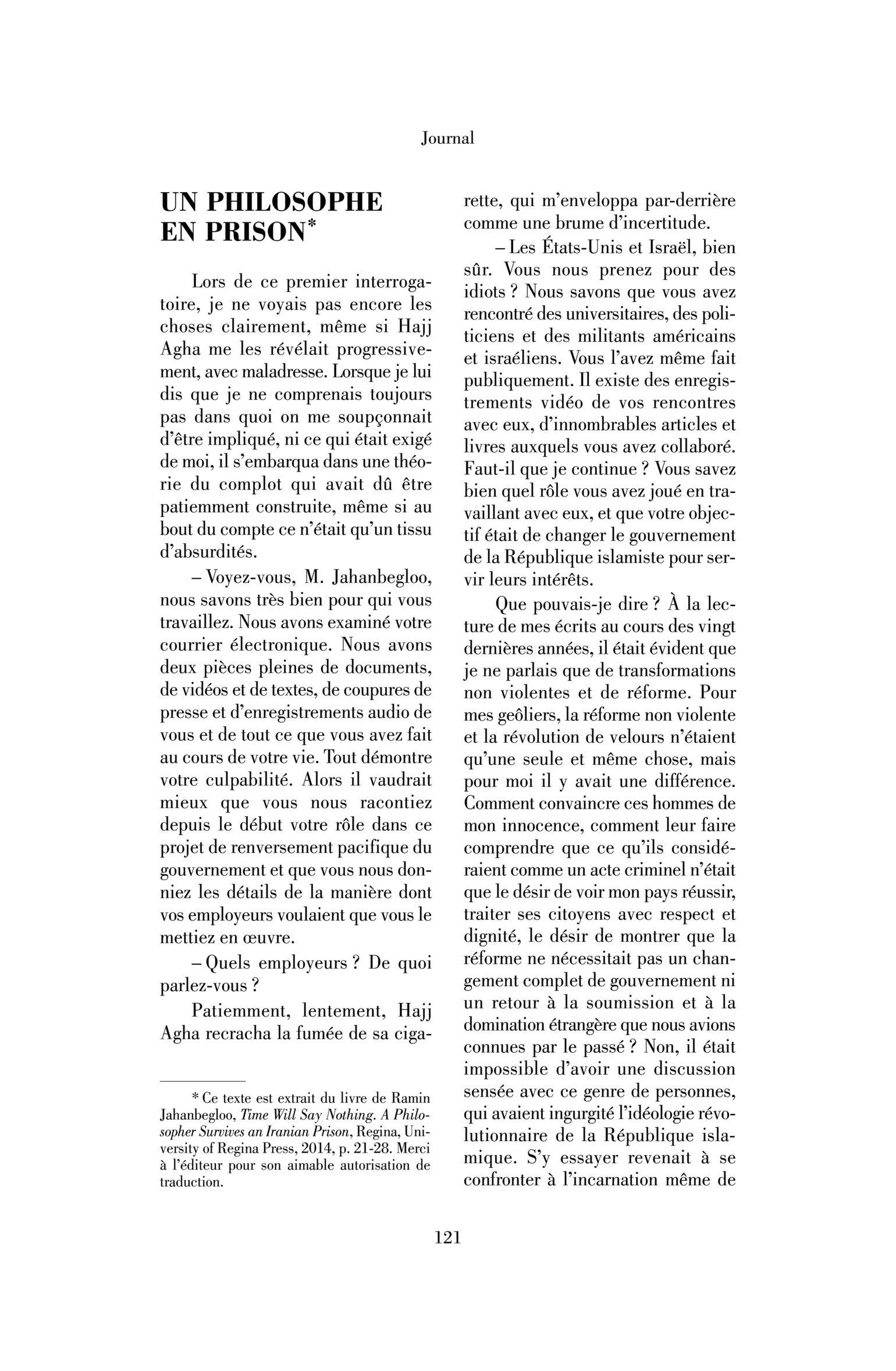 Un philosophe en prison