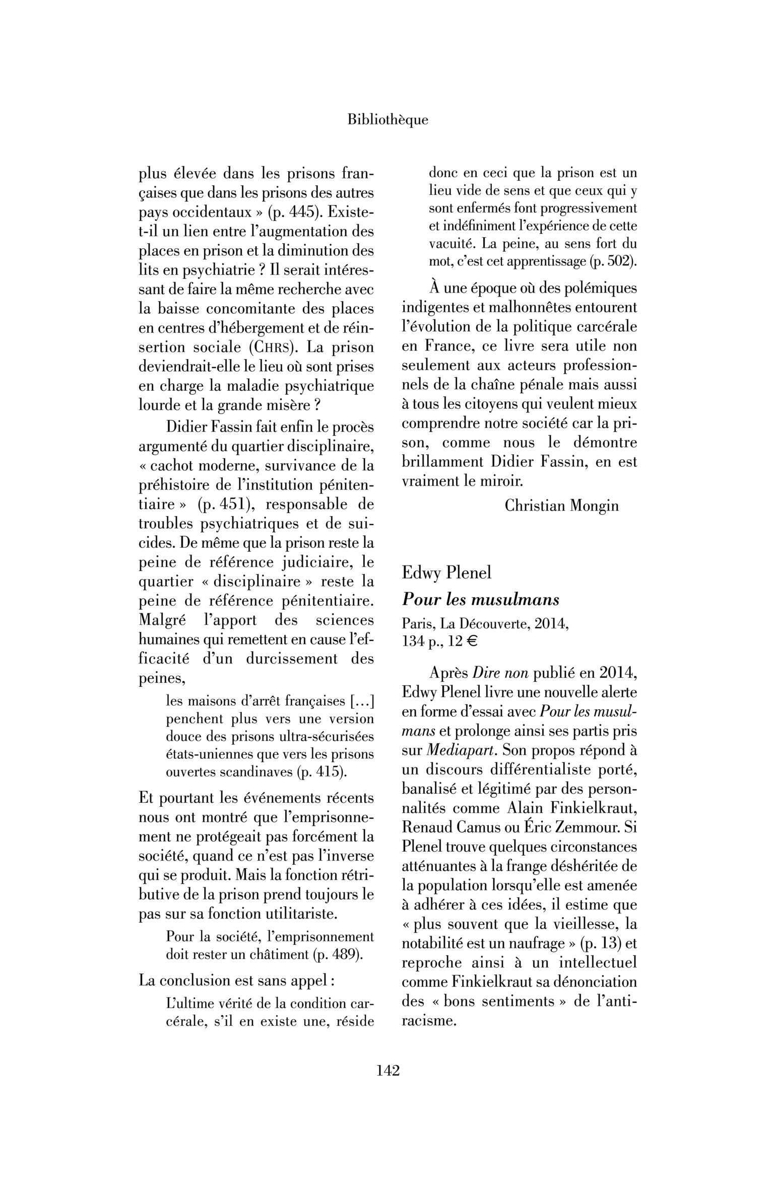 Edwy Plenel : Pour les musulmans