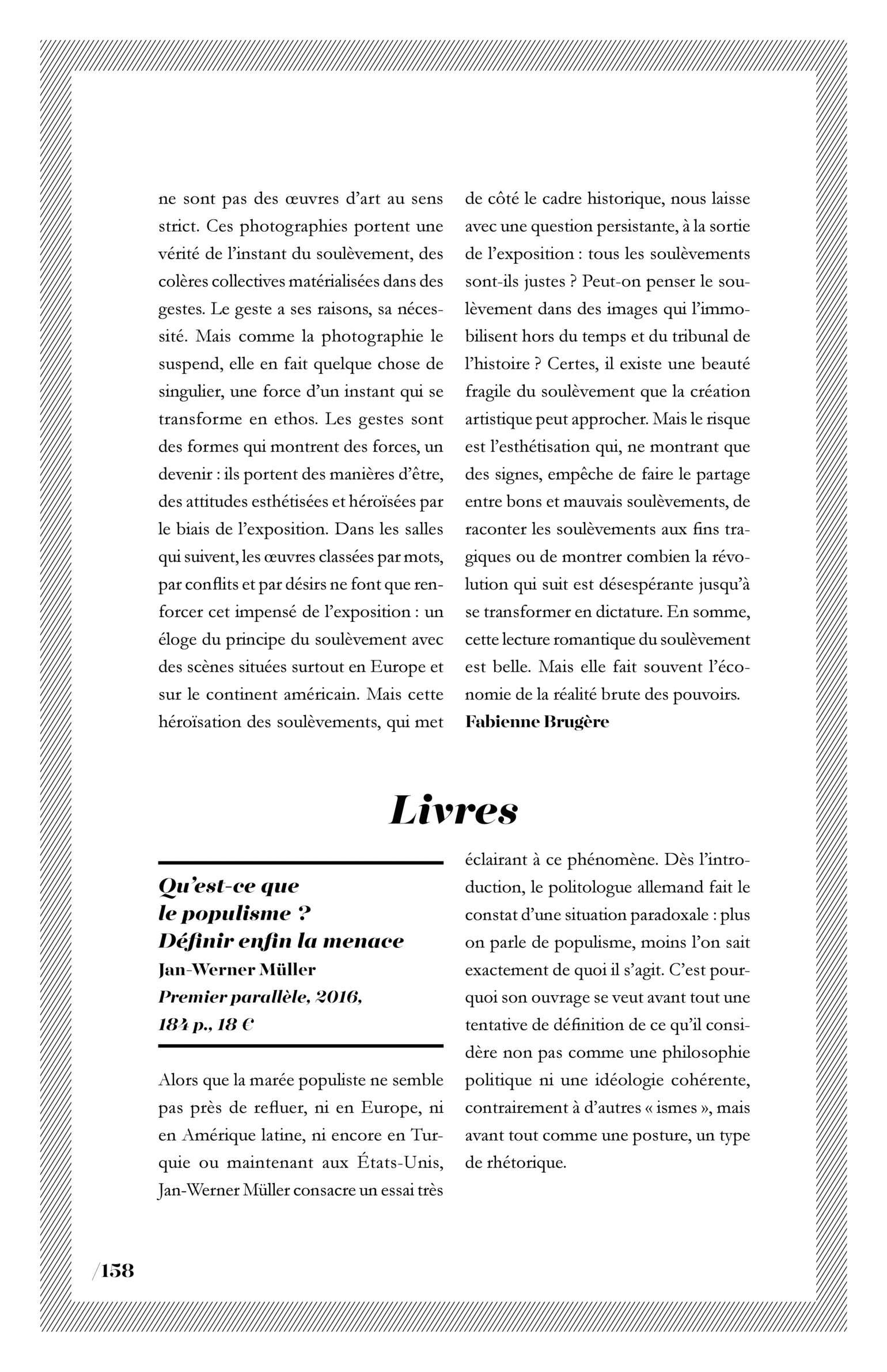Jan-Werner Müller, « Qu’est-ce que le populisme ? Définir enfin la menace »