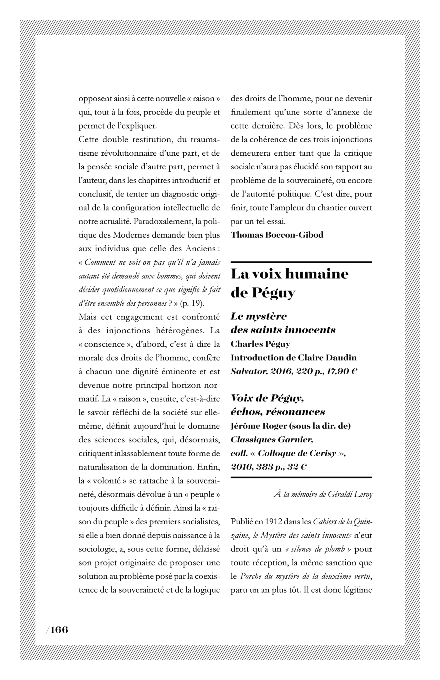 Charles Péguy, « Le mystère des saints innocents ». Jérôme Roger (sous la dir. de), « Voix de Péguy, échos, résonances »