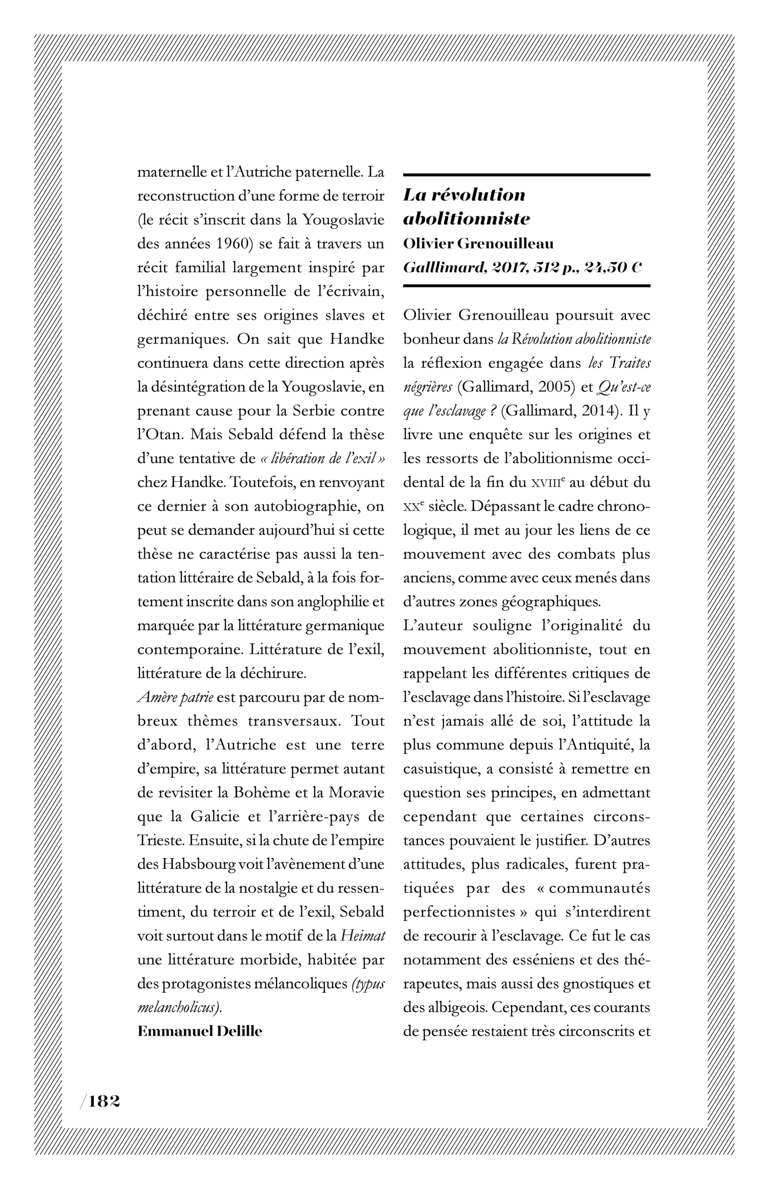 Olivier Grenouilleau, « La révolution abolitionniste »