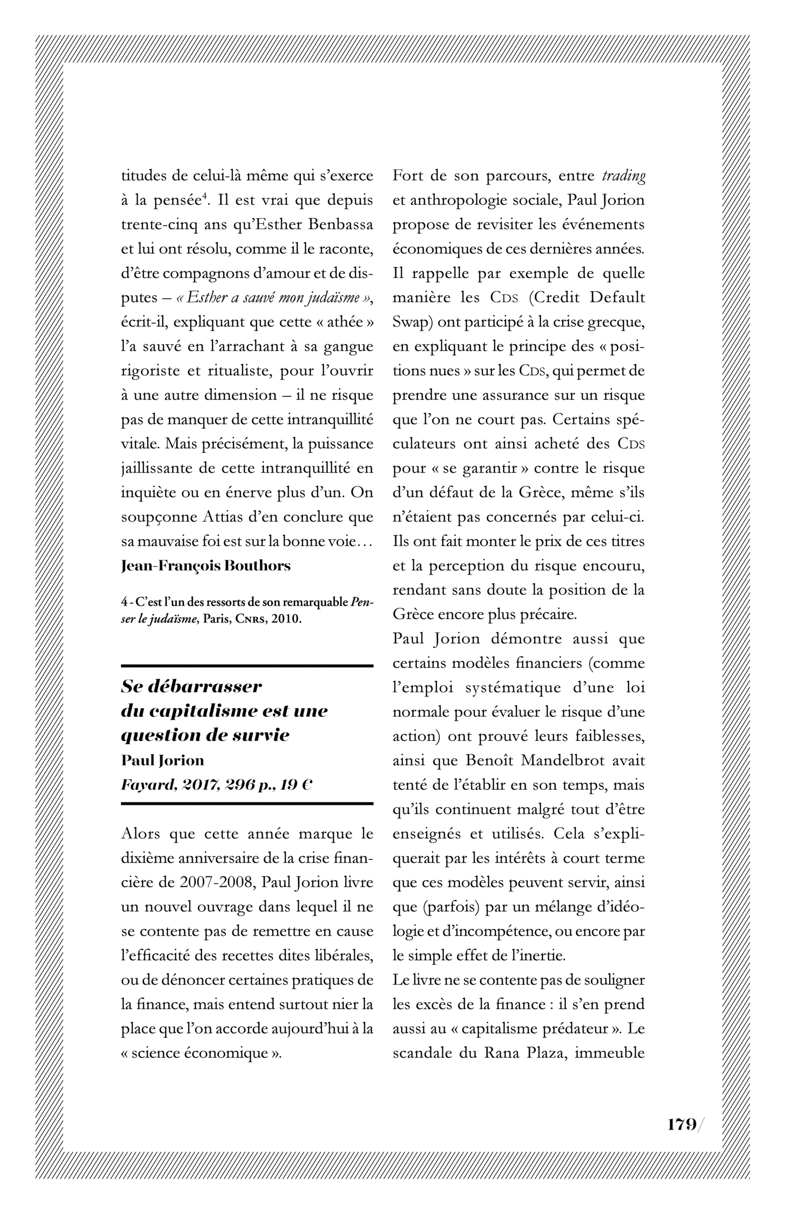 Paul Jorion, « Se débarrasser du capitalisme est une question de survie »