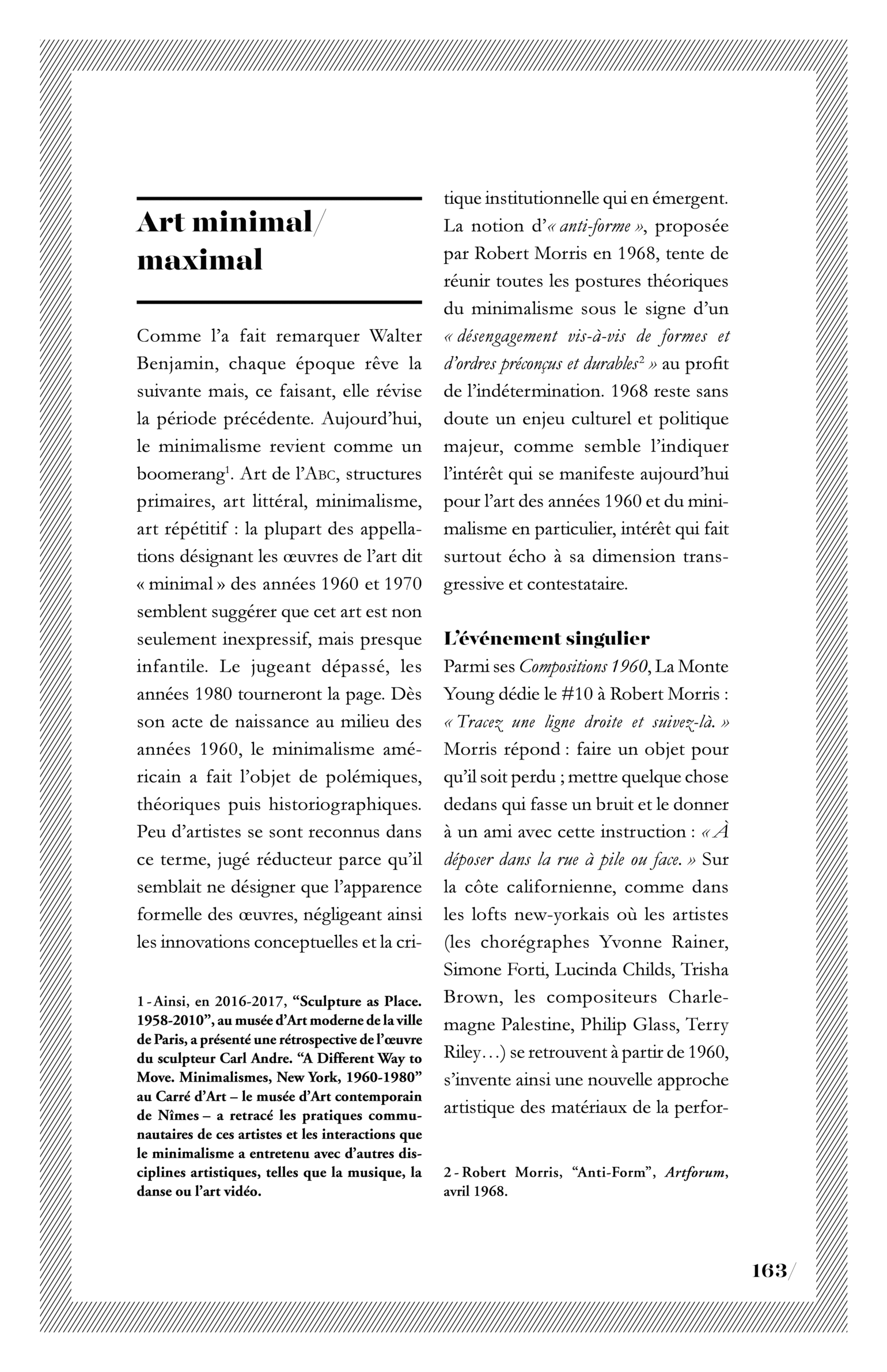 Exposition / Art minimal/maximal