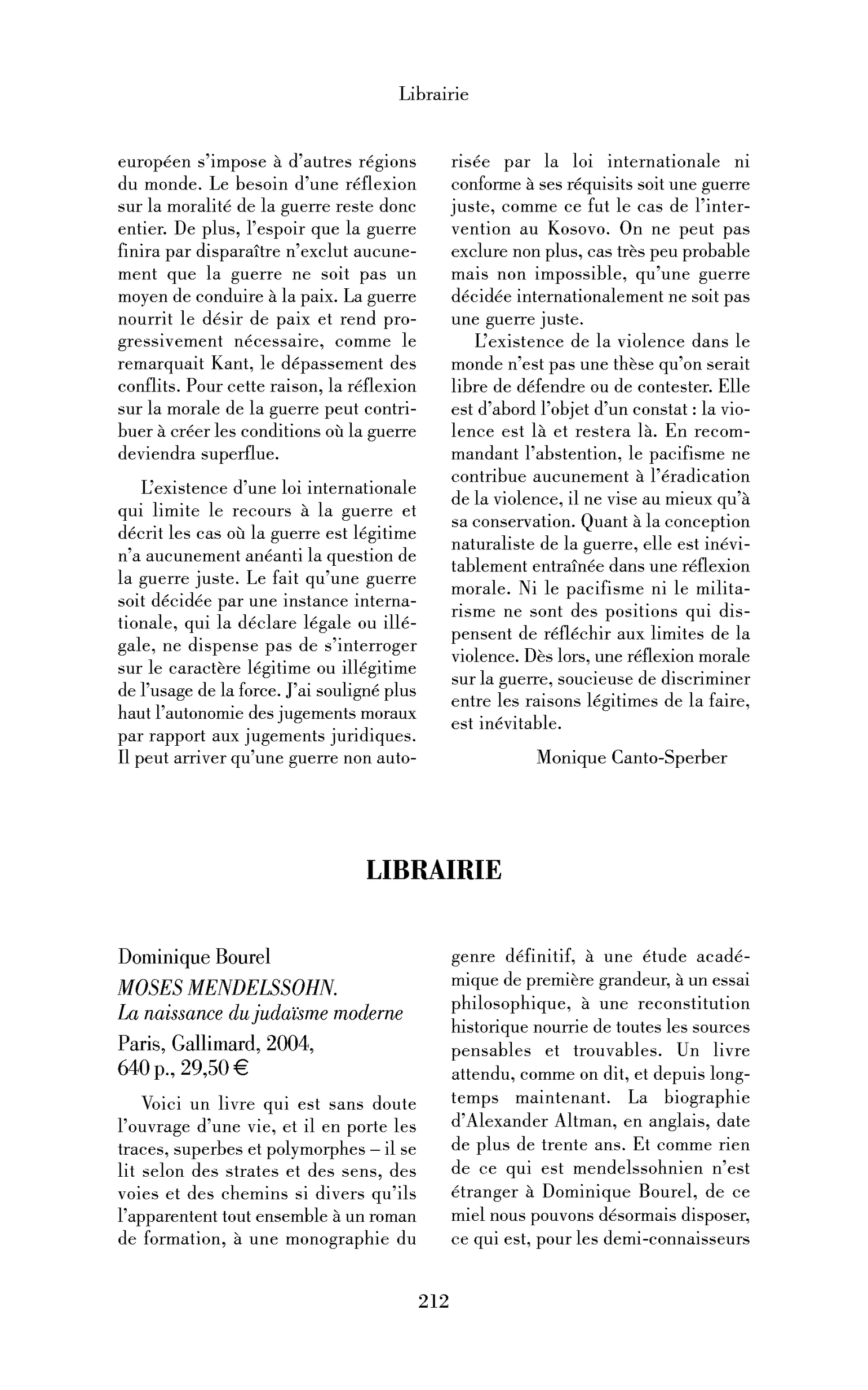 Dominique Bourel : Moses Mendelssohn. La naissance du judaïsme moderne