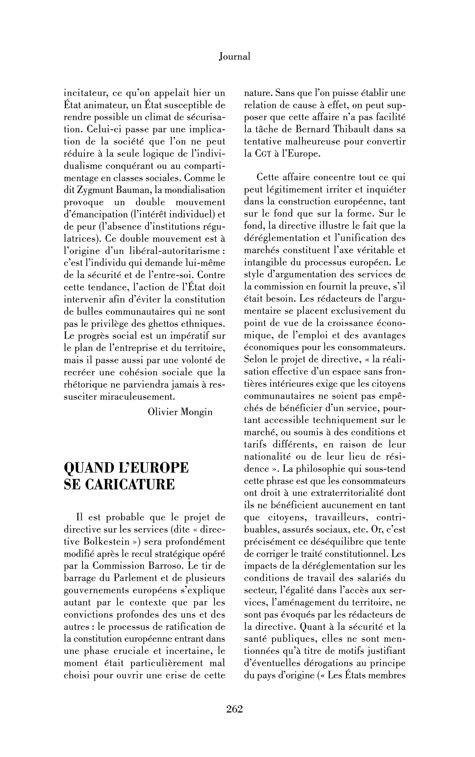 Quand l’Europe se caricature