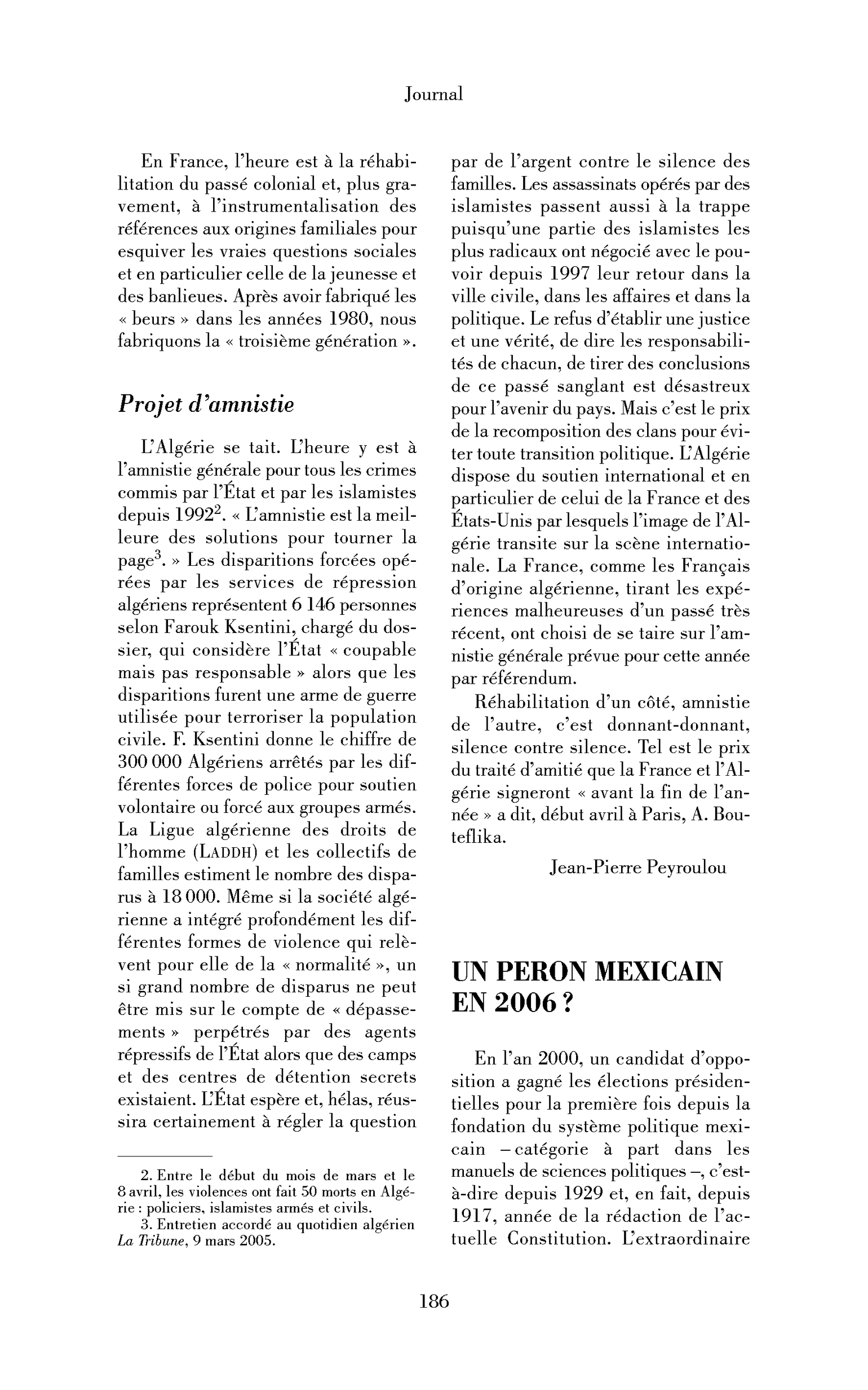 Un Peron mexicain en 2006?