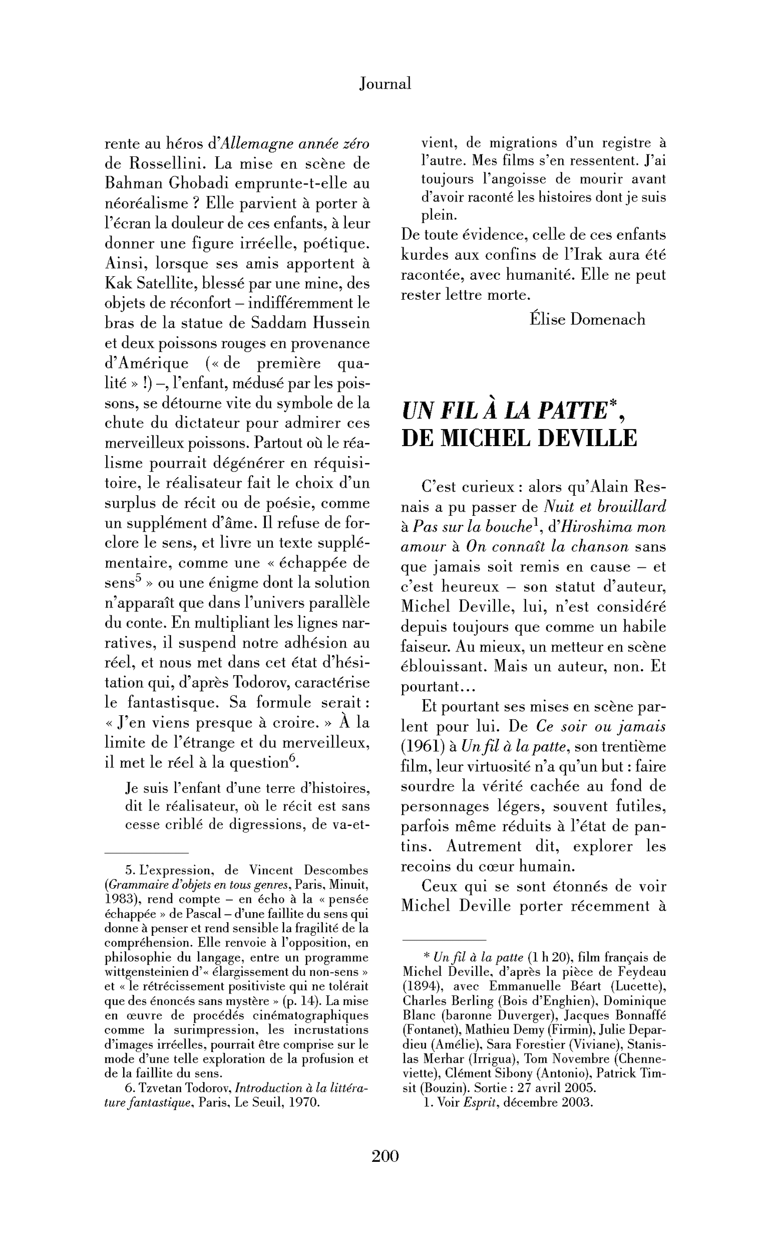 Un fil à la patte, de Michel Deville