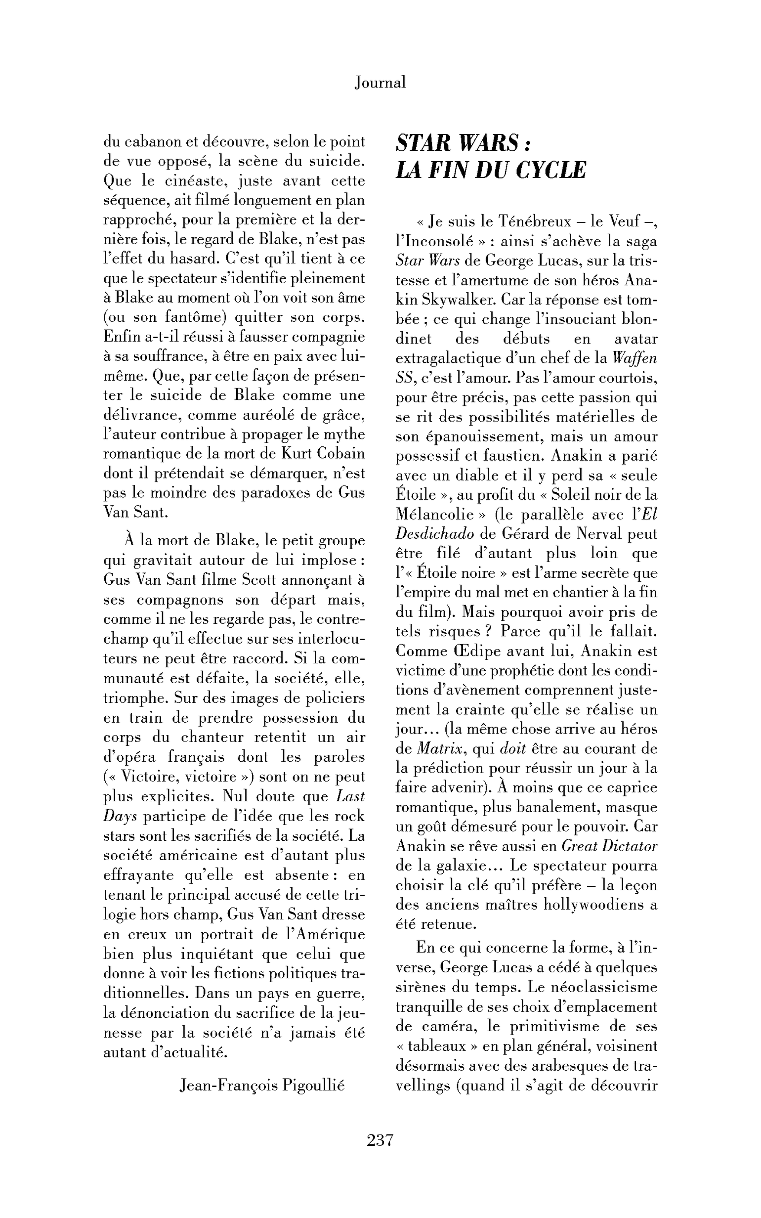 Star Wars : la fin du cycle