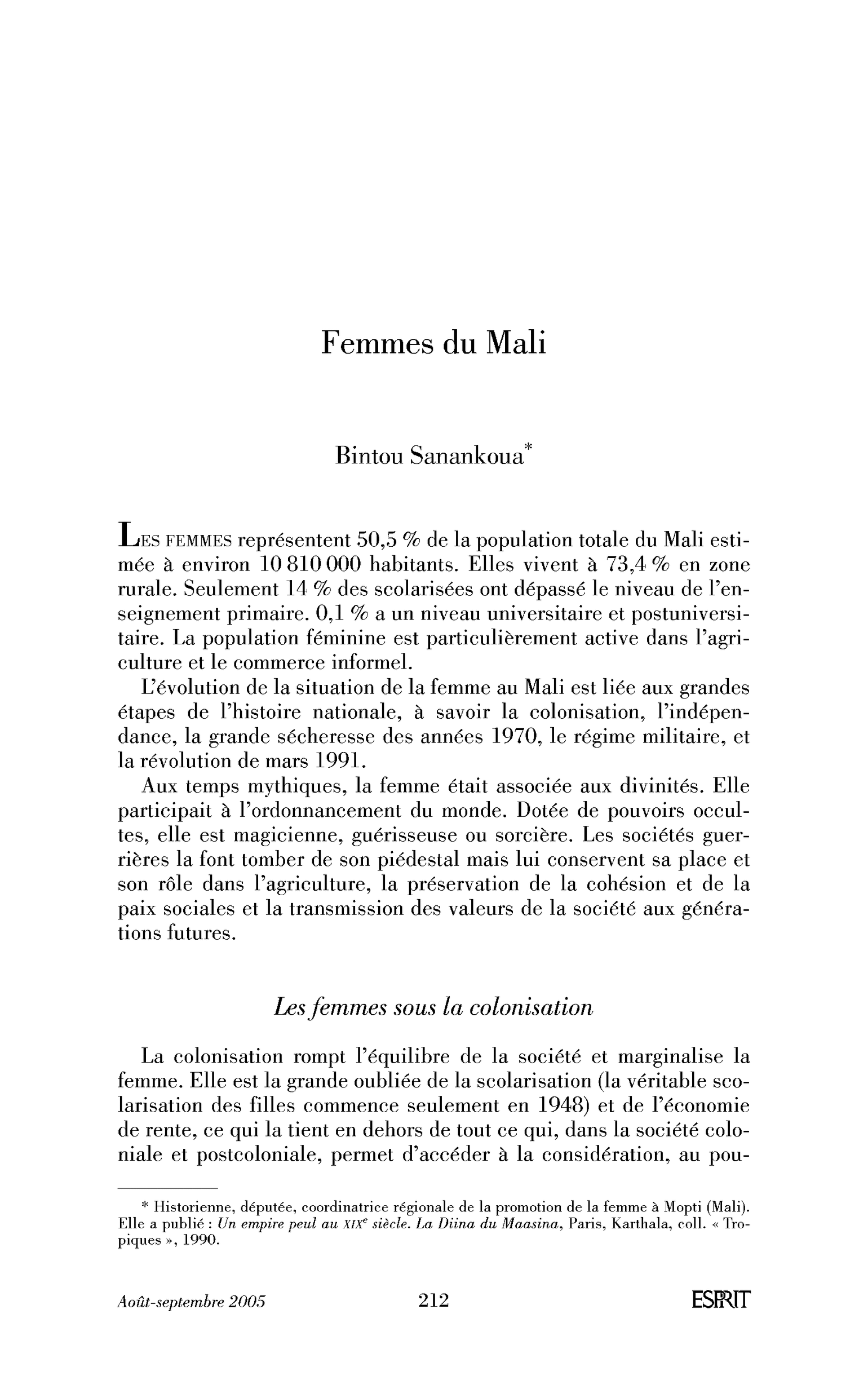 Femmes du Mali