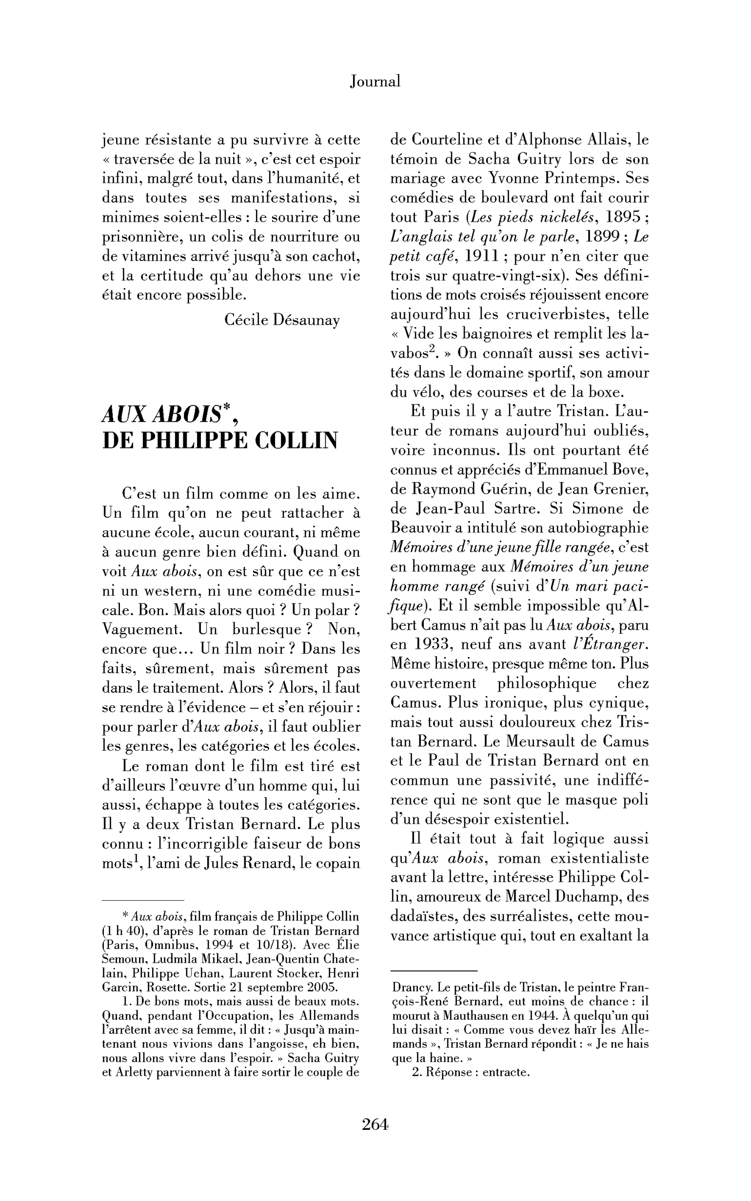 Aux abois, de Philippe Collin