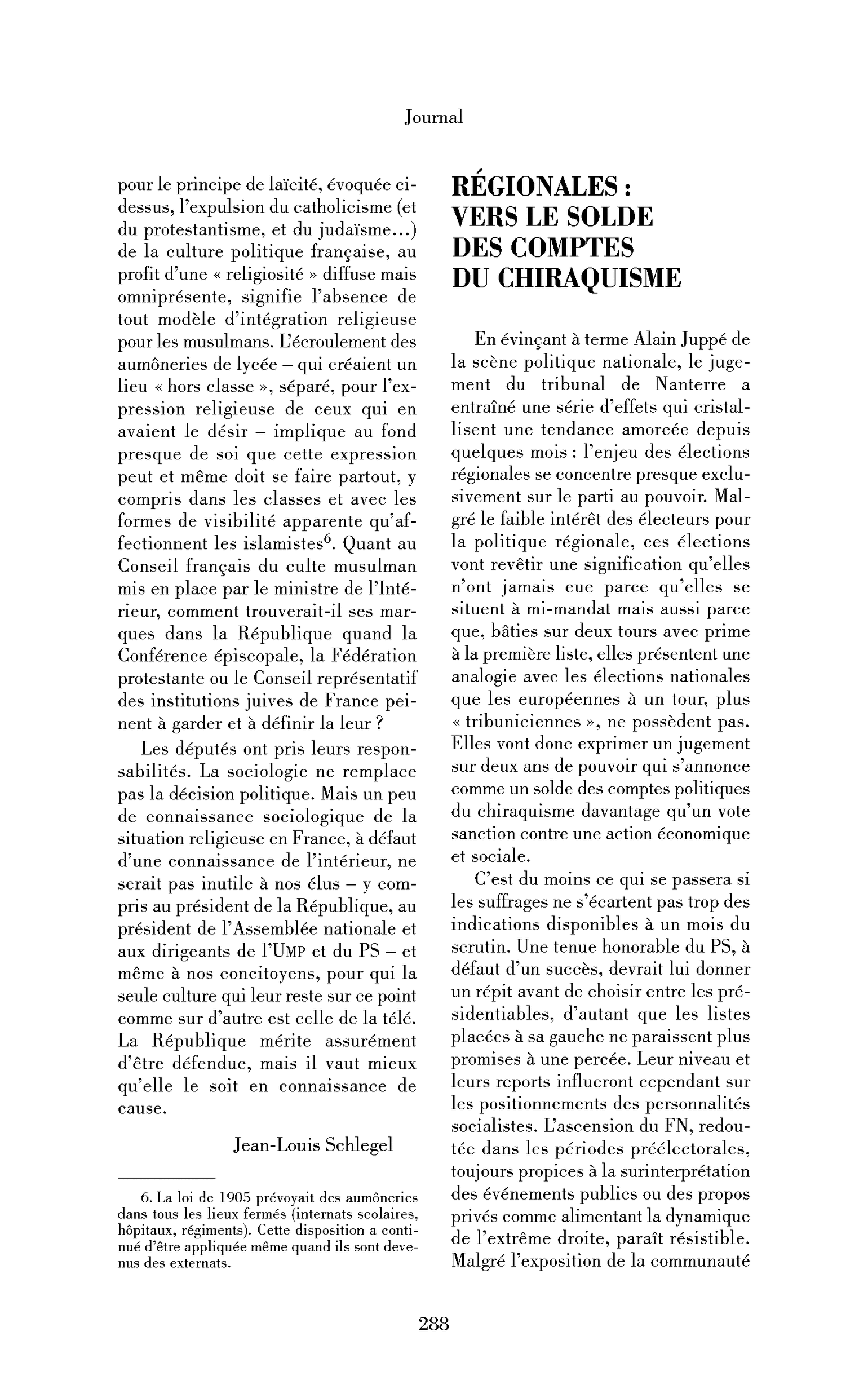 Régionales: vers le solde des comptes du chiraquisme