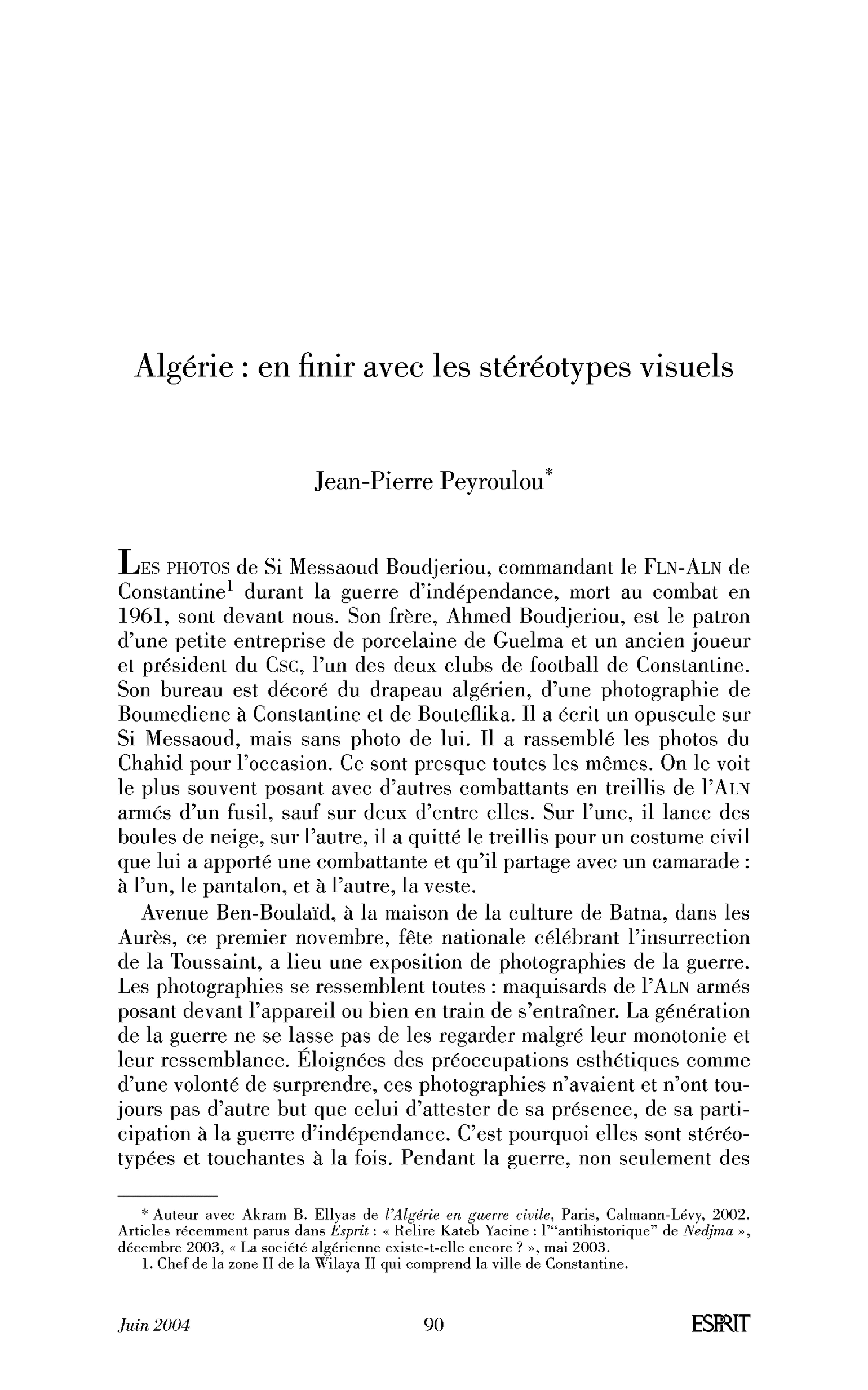 Algérie: en finir avec les stéréotypes visuels