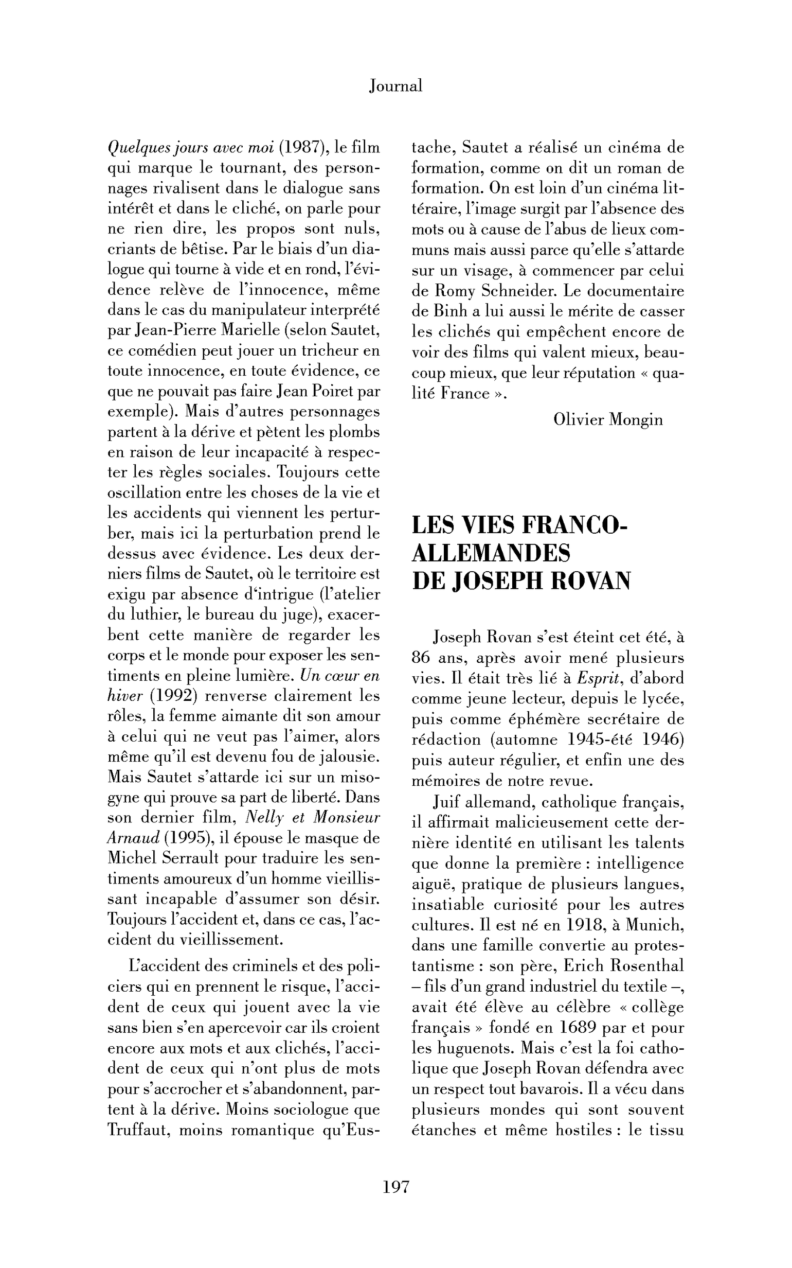 Les vies franco-allemandes de Joseph Rovan