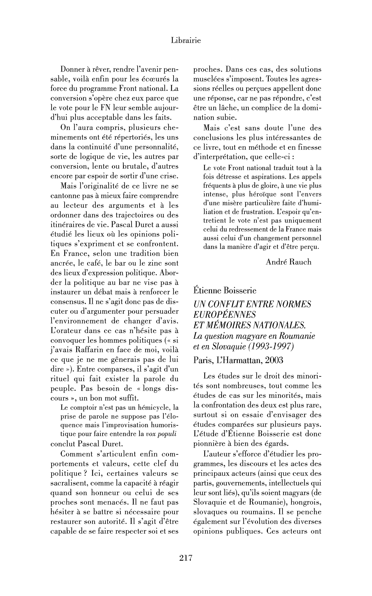 Étienne Boisserie : Un conflit entre normes européennes et mémoires nationales.