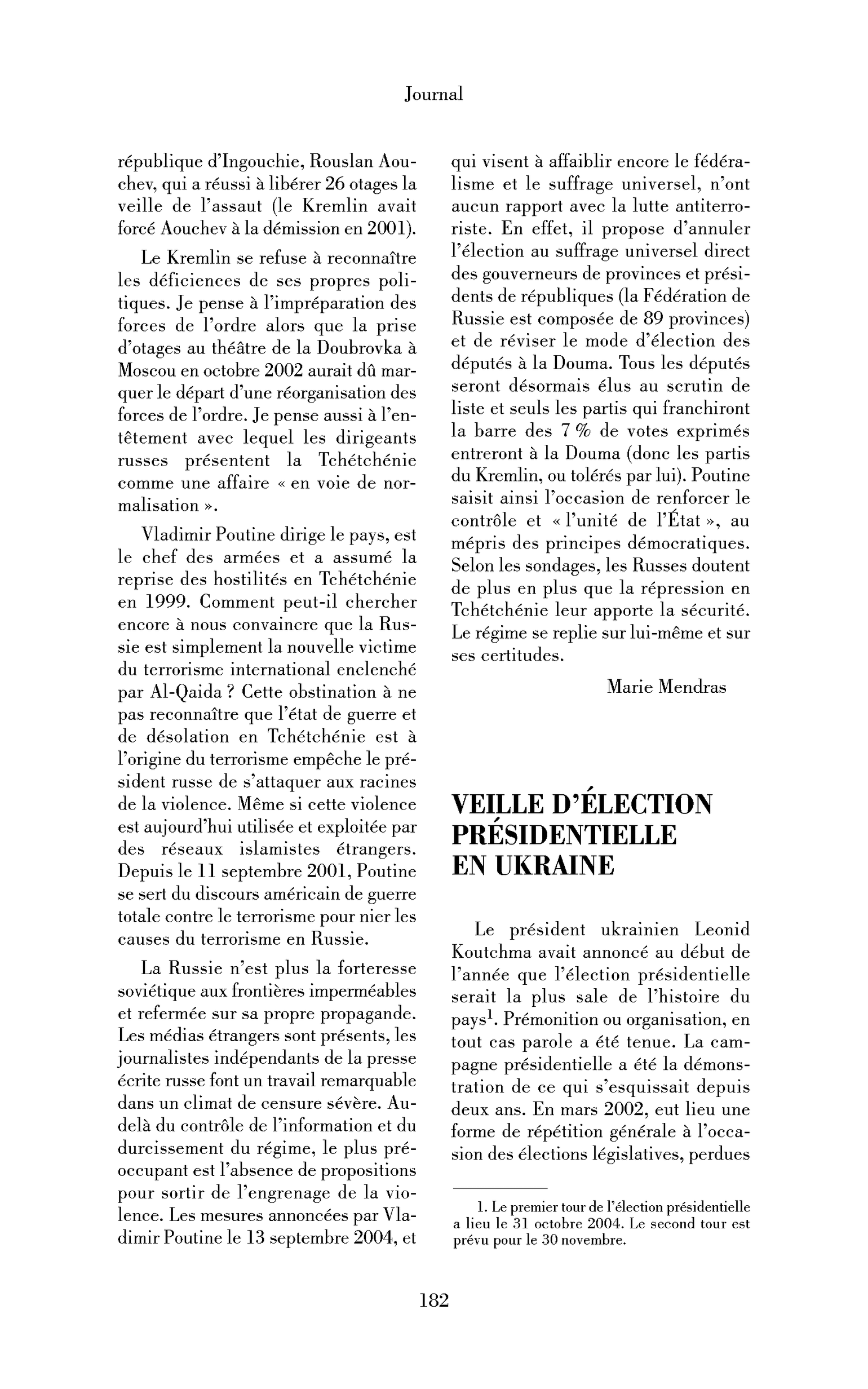 Veille d’élection présidentielle en Ukraine