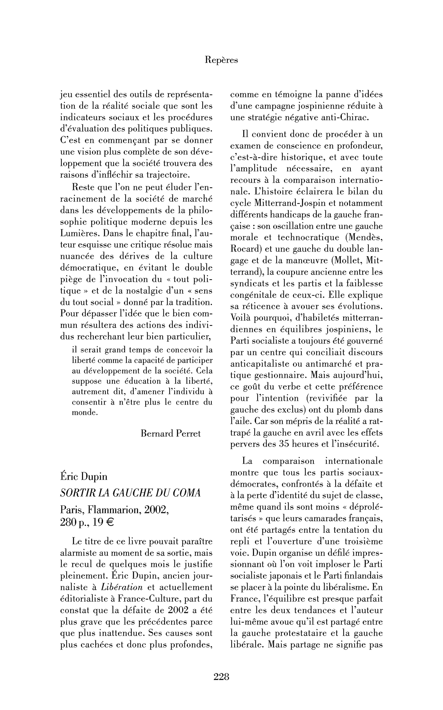 Éric Dupin : Sortir la gauche du coma