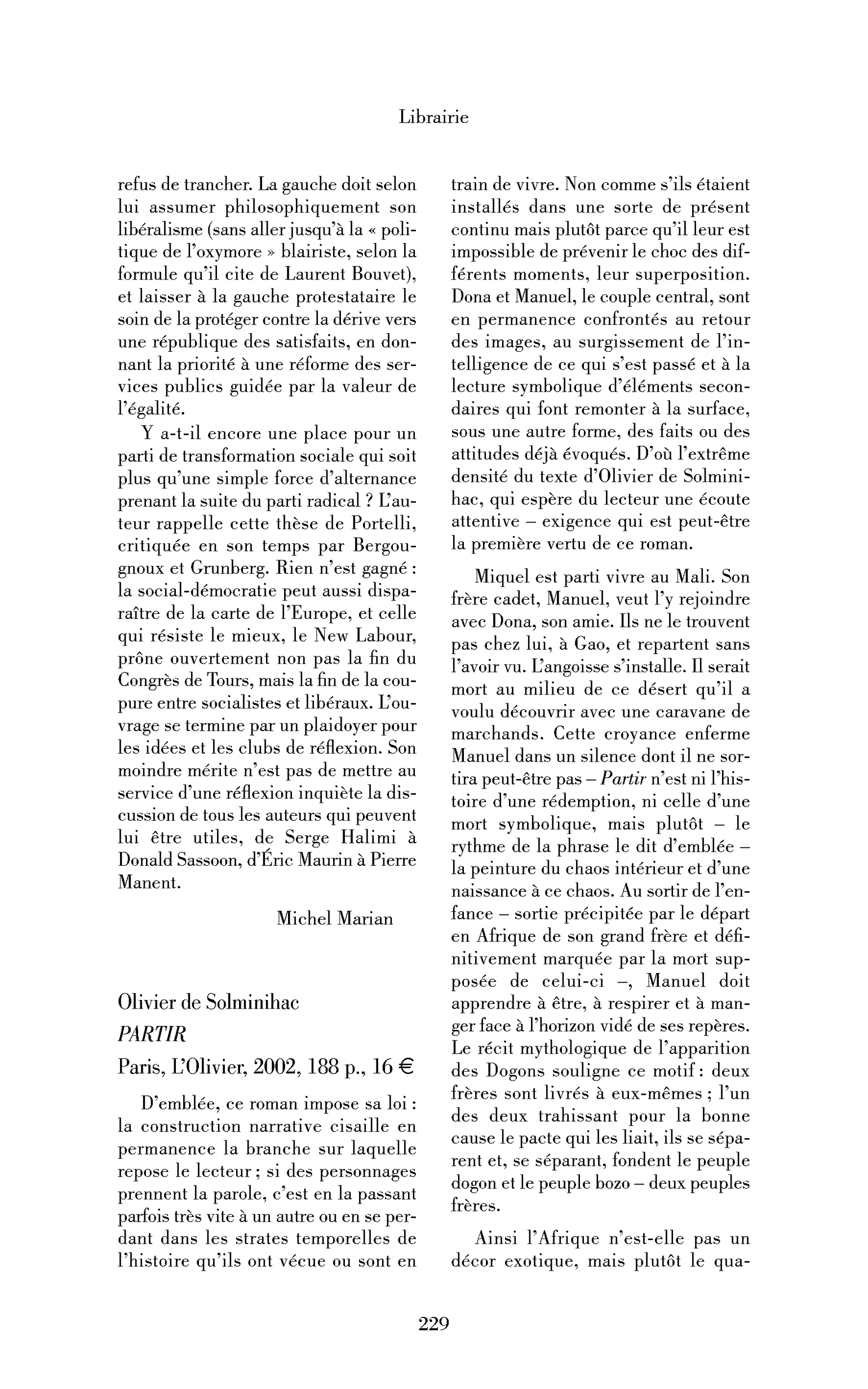 Olivier de Solminihac : Partir
