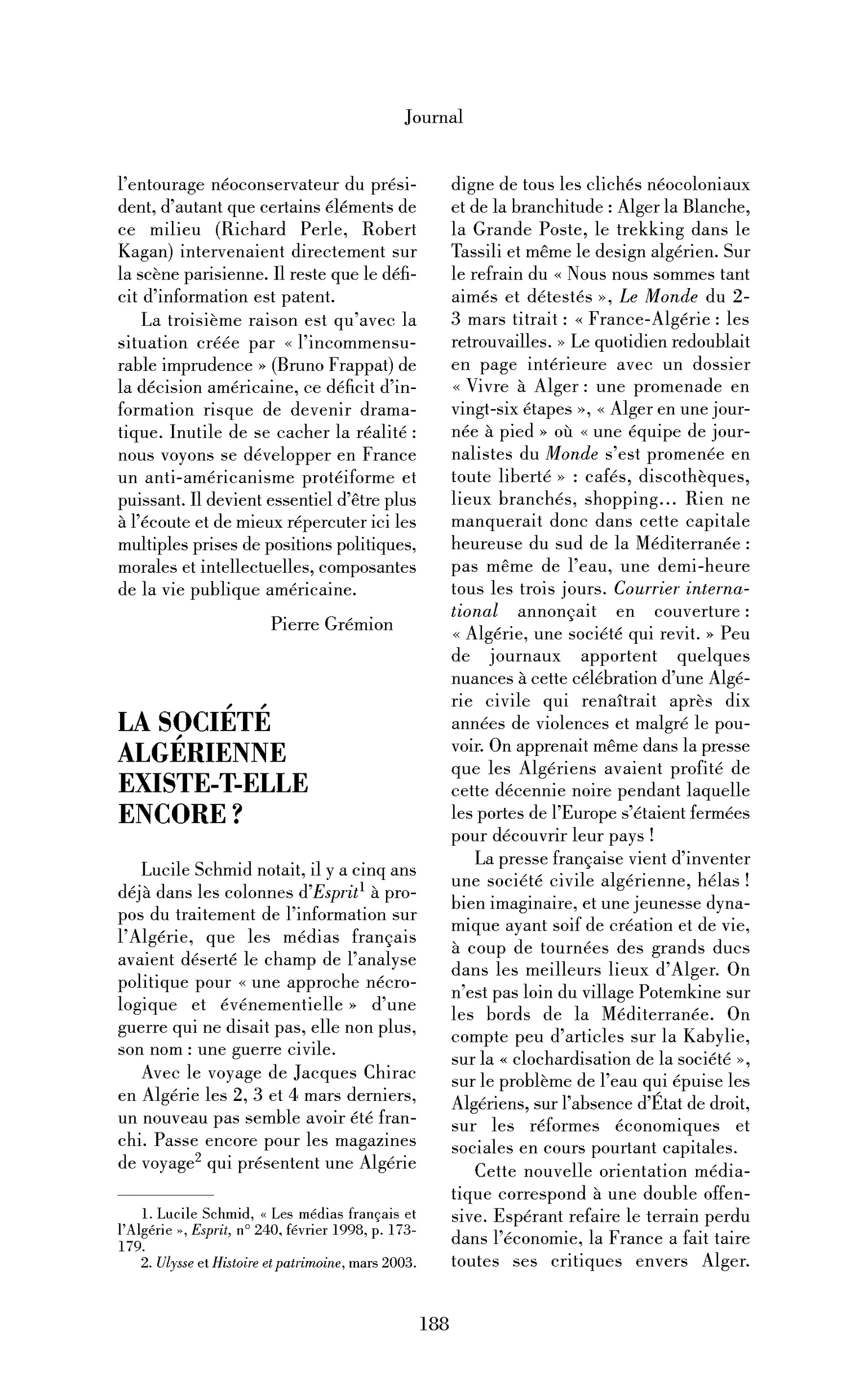 La société algérienne existe-t-elle encore?