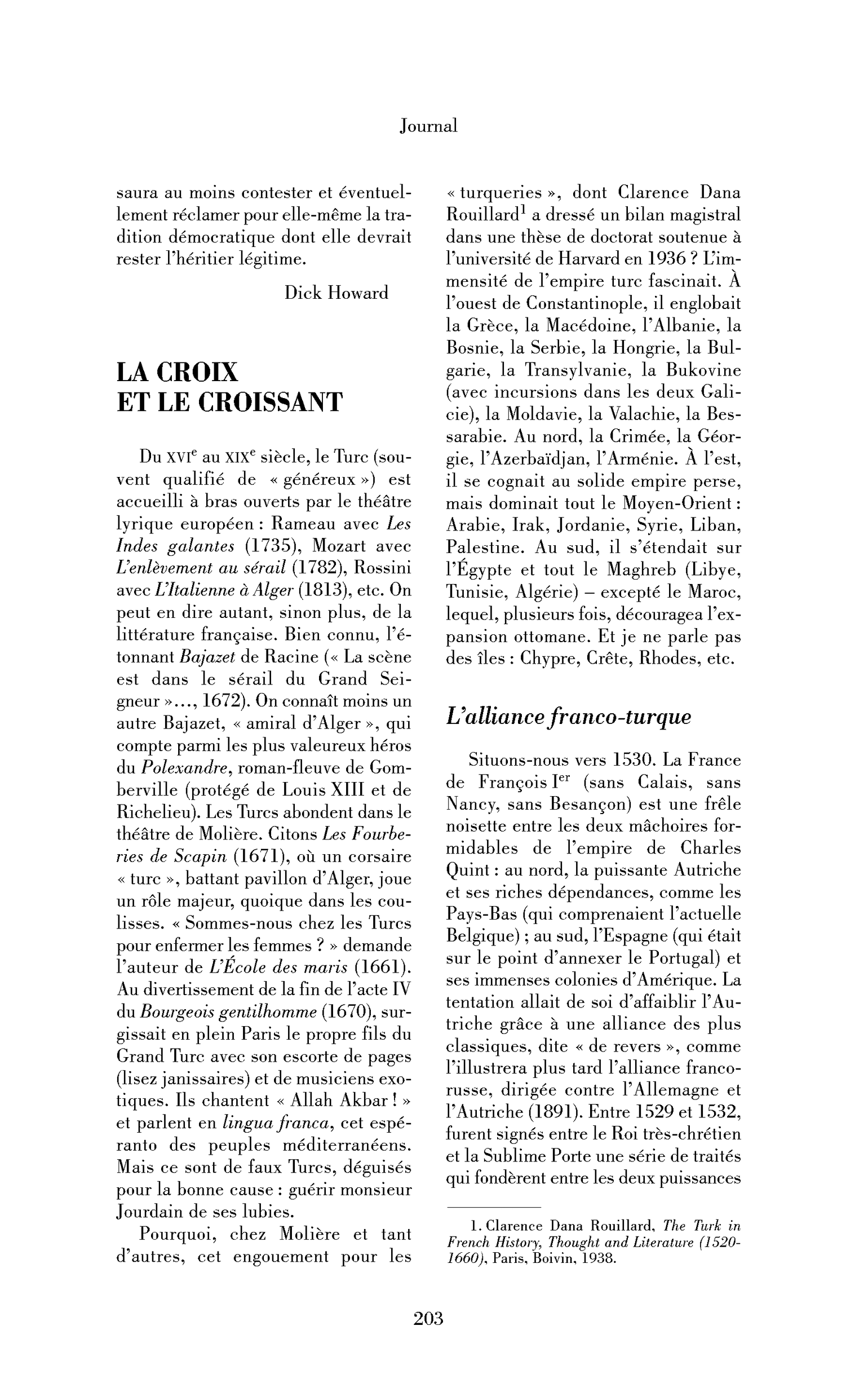 La croix et le croissant