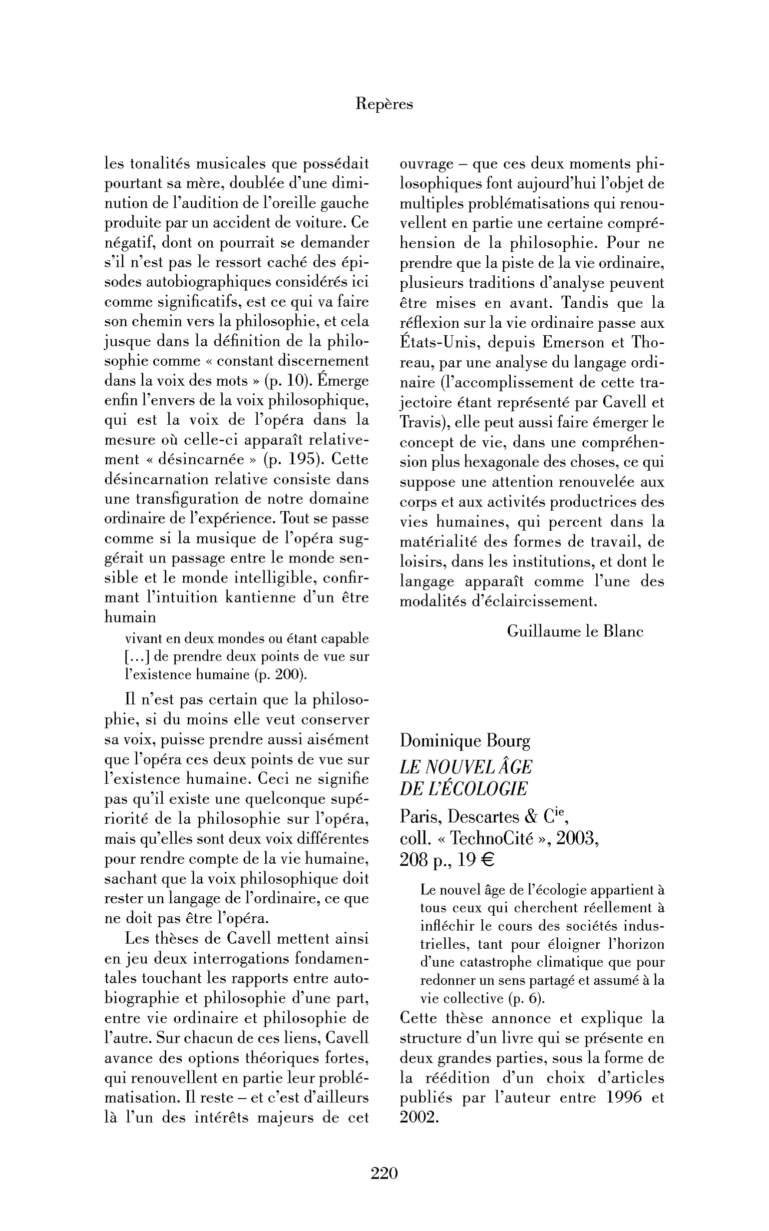 Dominique Bourg: le Nouvel Âge de l’écologie