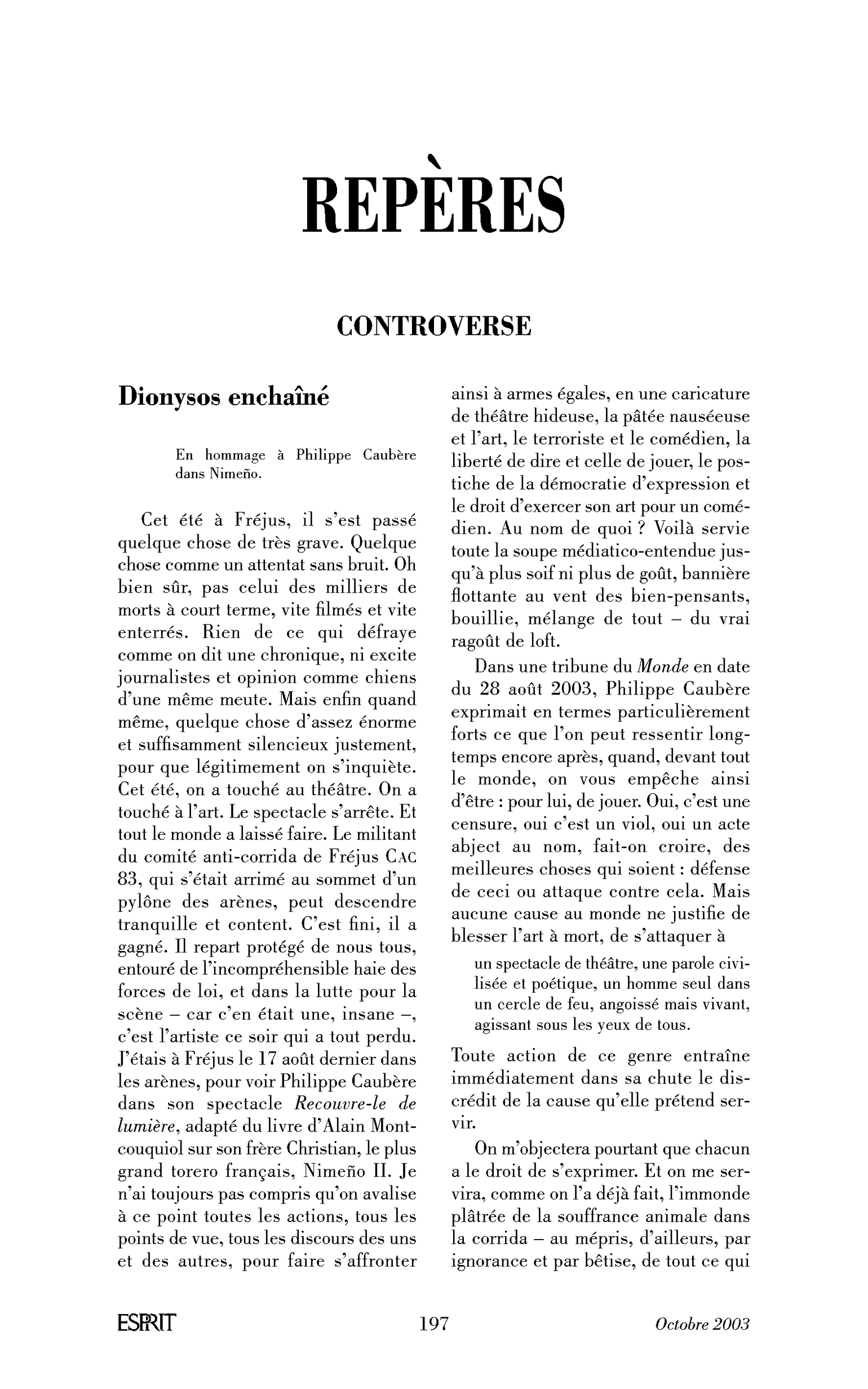 Dionysos enchaîné