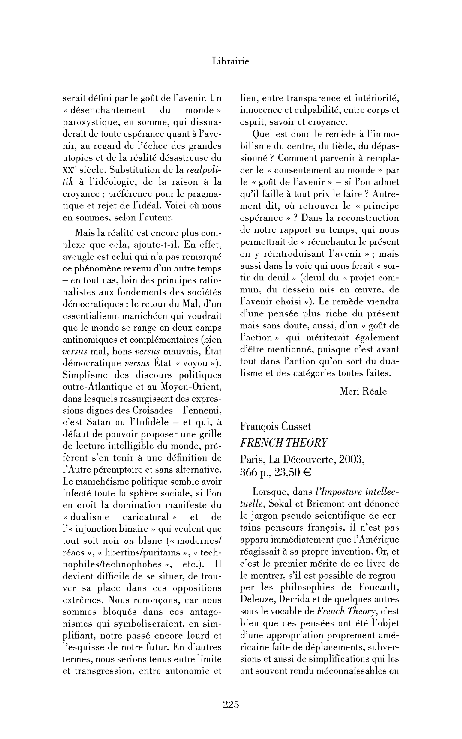 François Cusset: French Theory