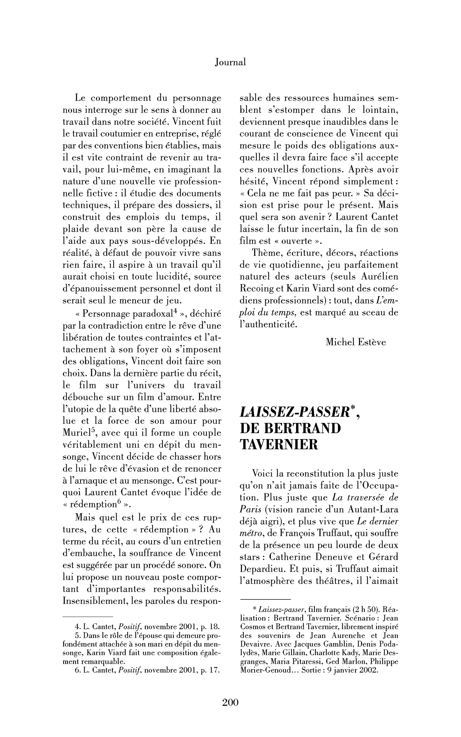 Laissez-passer, de Bertrand Tavernier