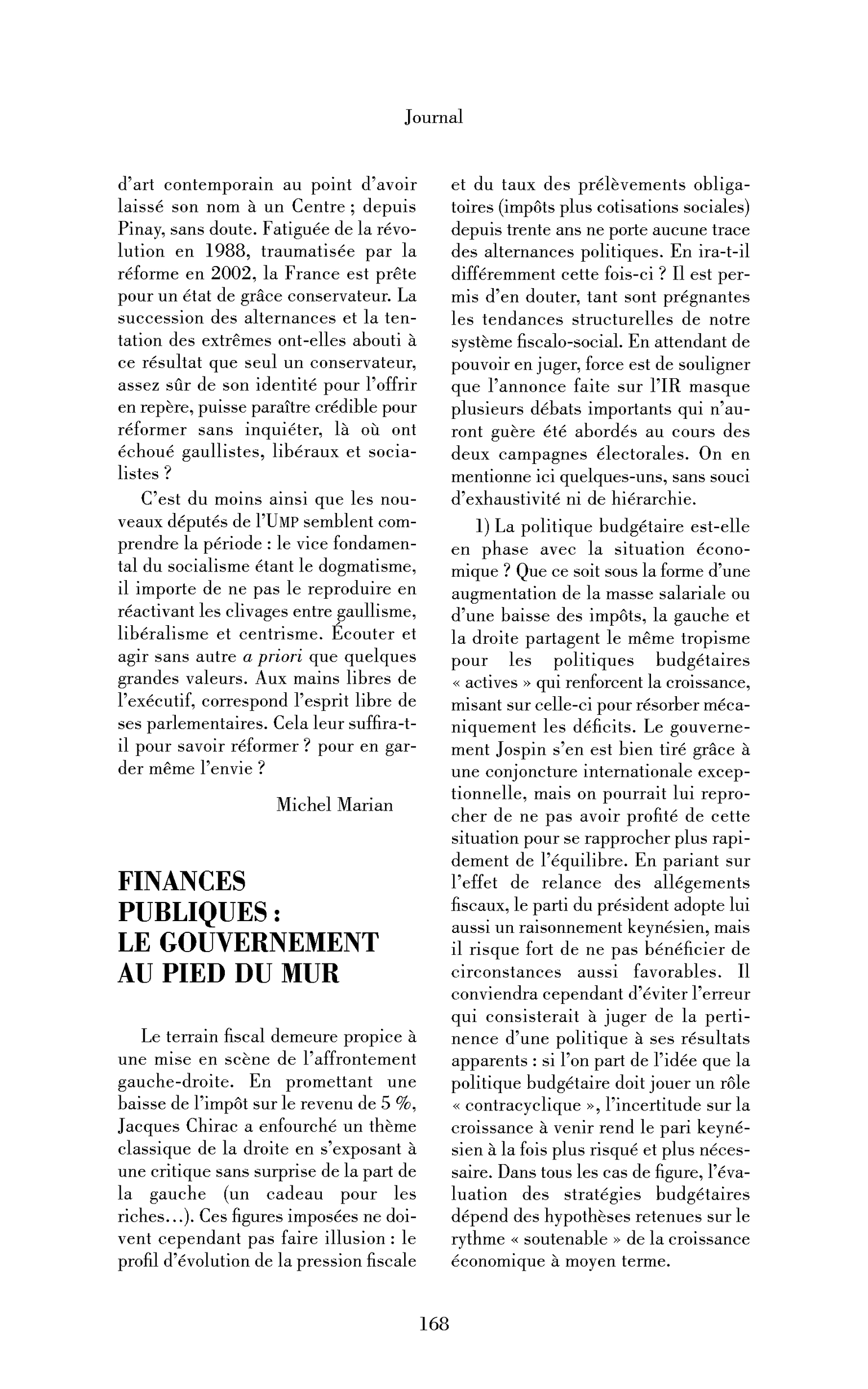 Finances publiques: le gouvernement au pied du mur