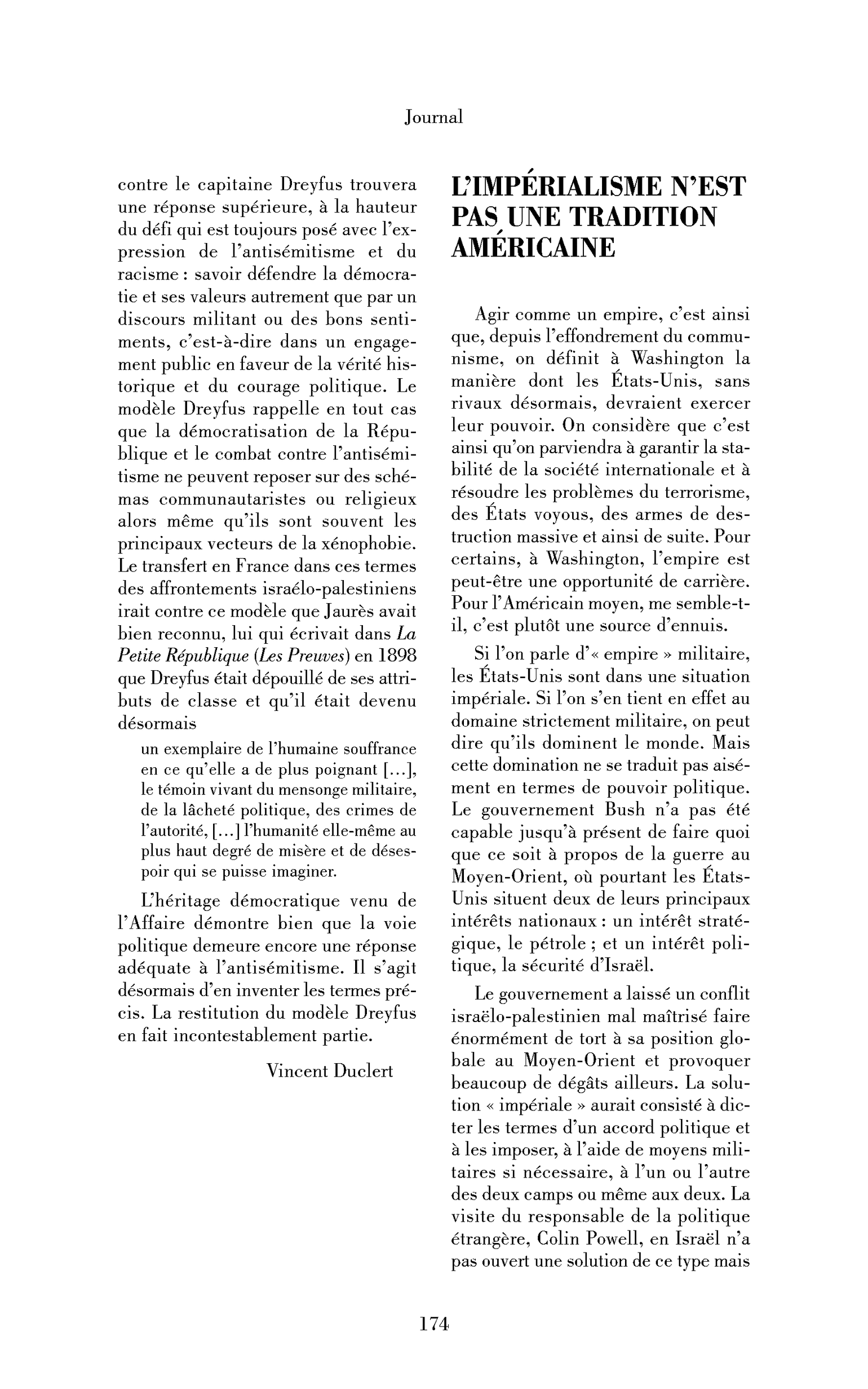L’impérialisme n’est pas une tradition américaine
