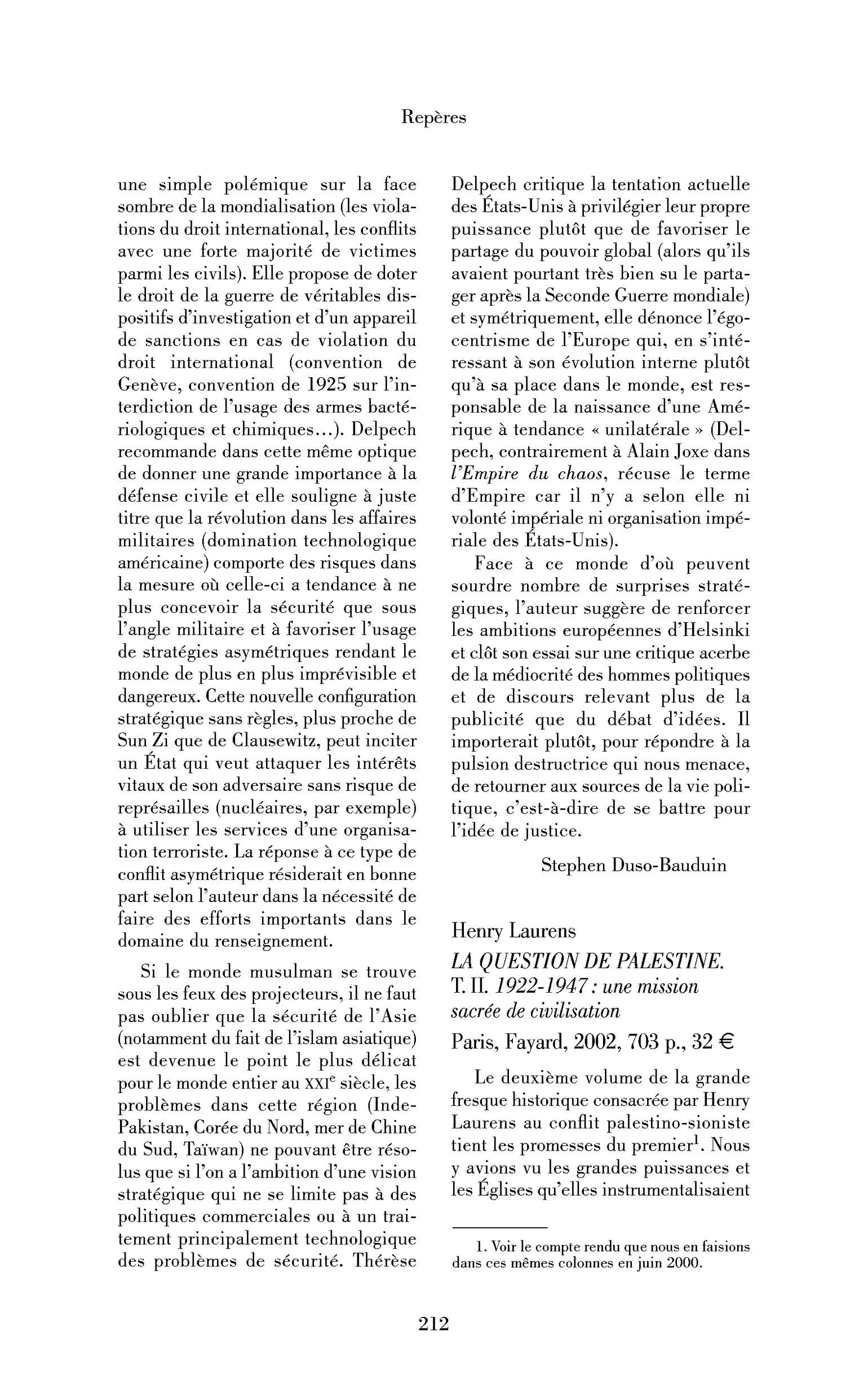 Henry Laurens: la Question de Palestine. T. II. 1922-1947