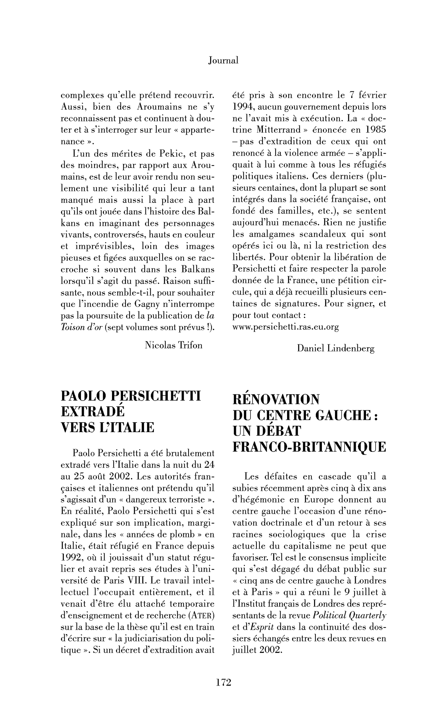 Paolo Persichetti extradé en Italie