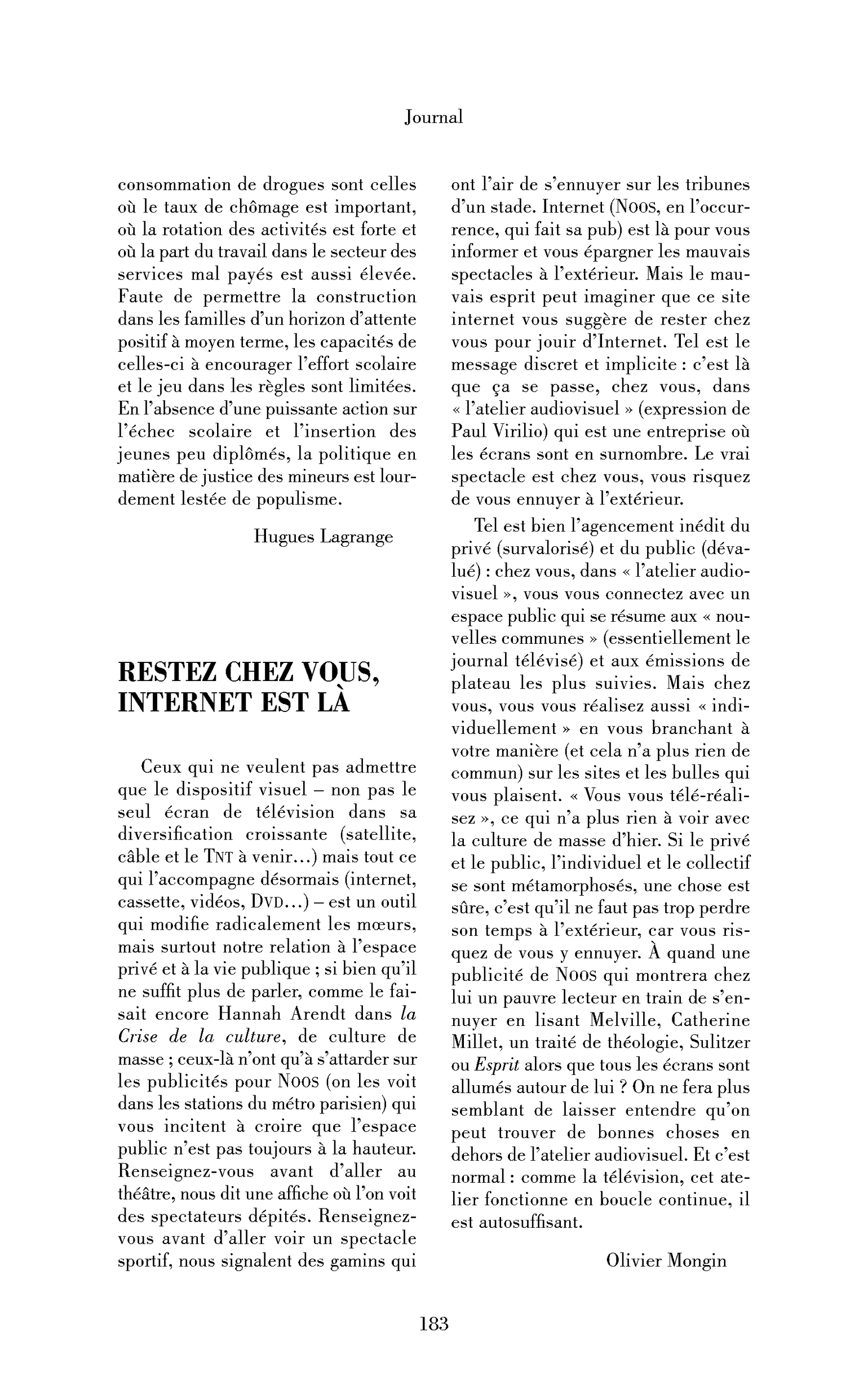 Restez chez vous, Internet est là