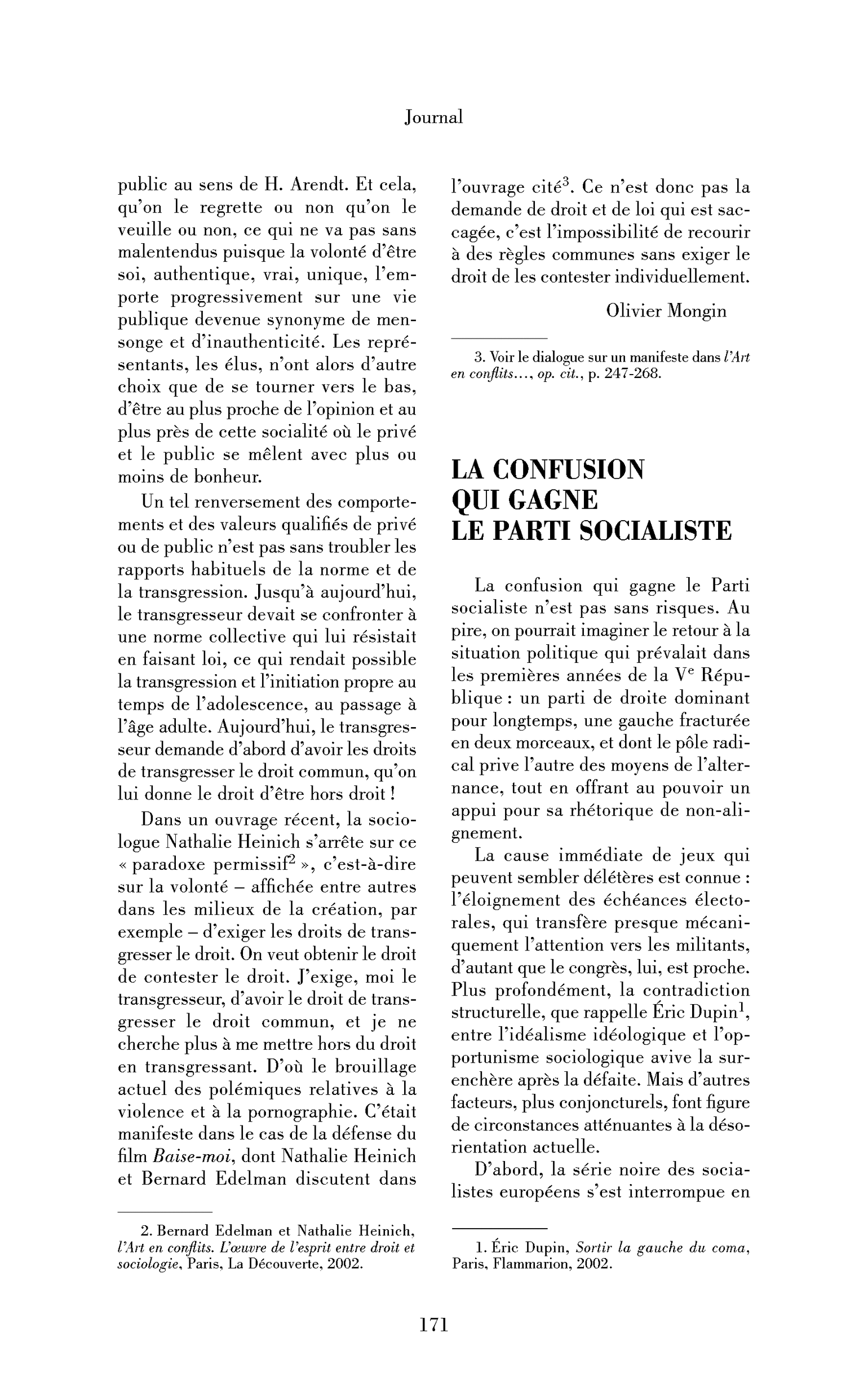 La confusion qui gagne le Parti socialiste