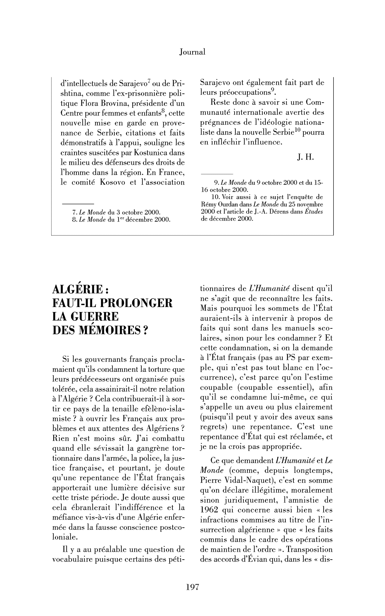 Algérie : faut-il prolonger la guerre des mémoires?