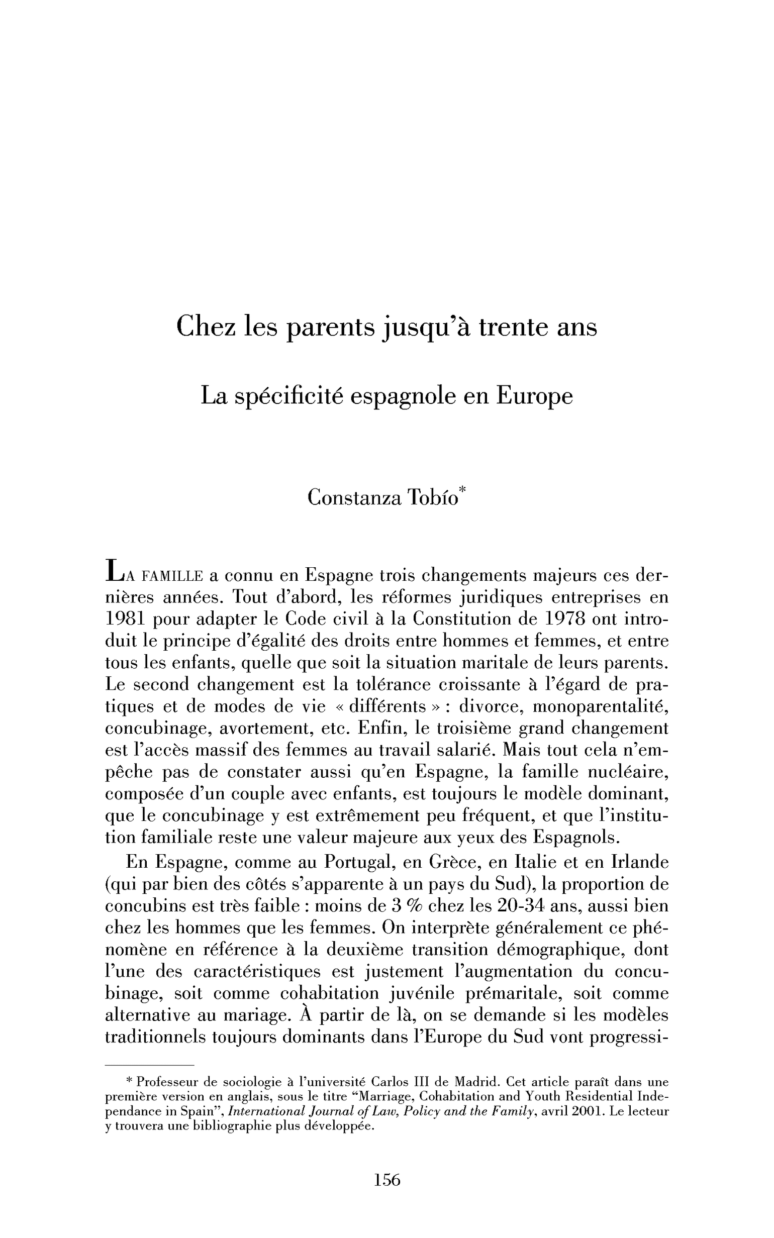 Chez les parents jusqu’à trente ans. La spécificité espagnole en Europe