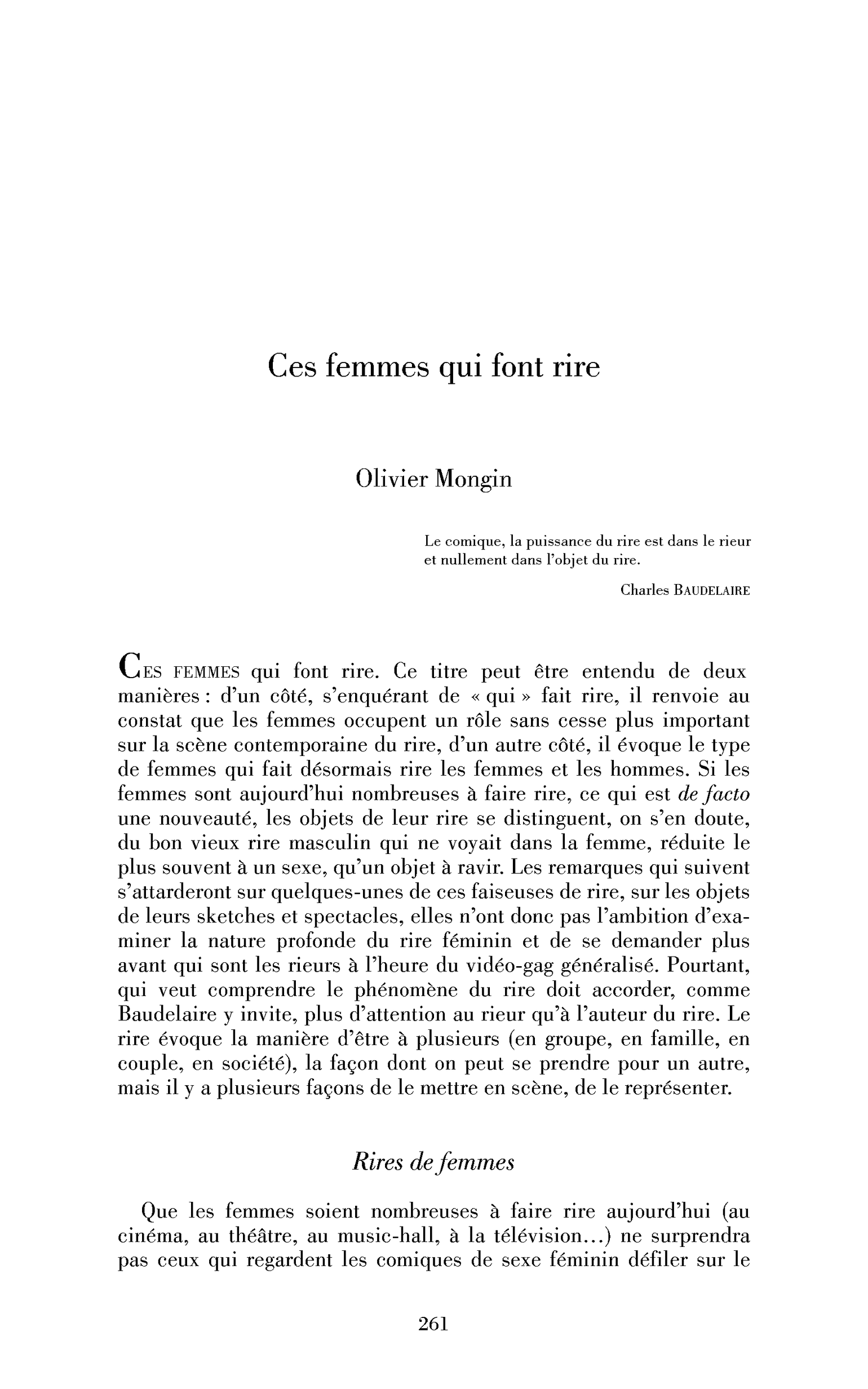 Ces femmes qui font rire