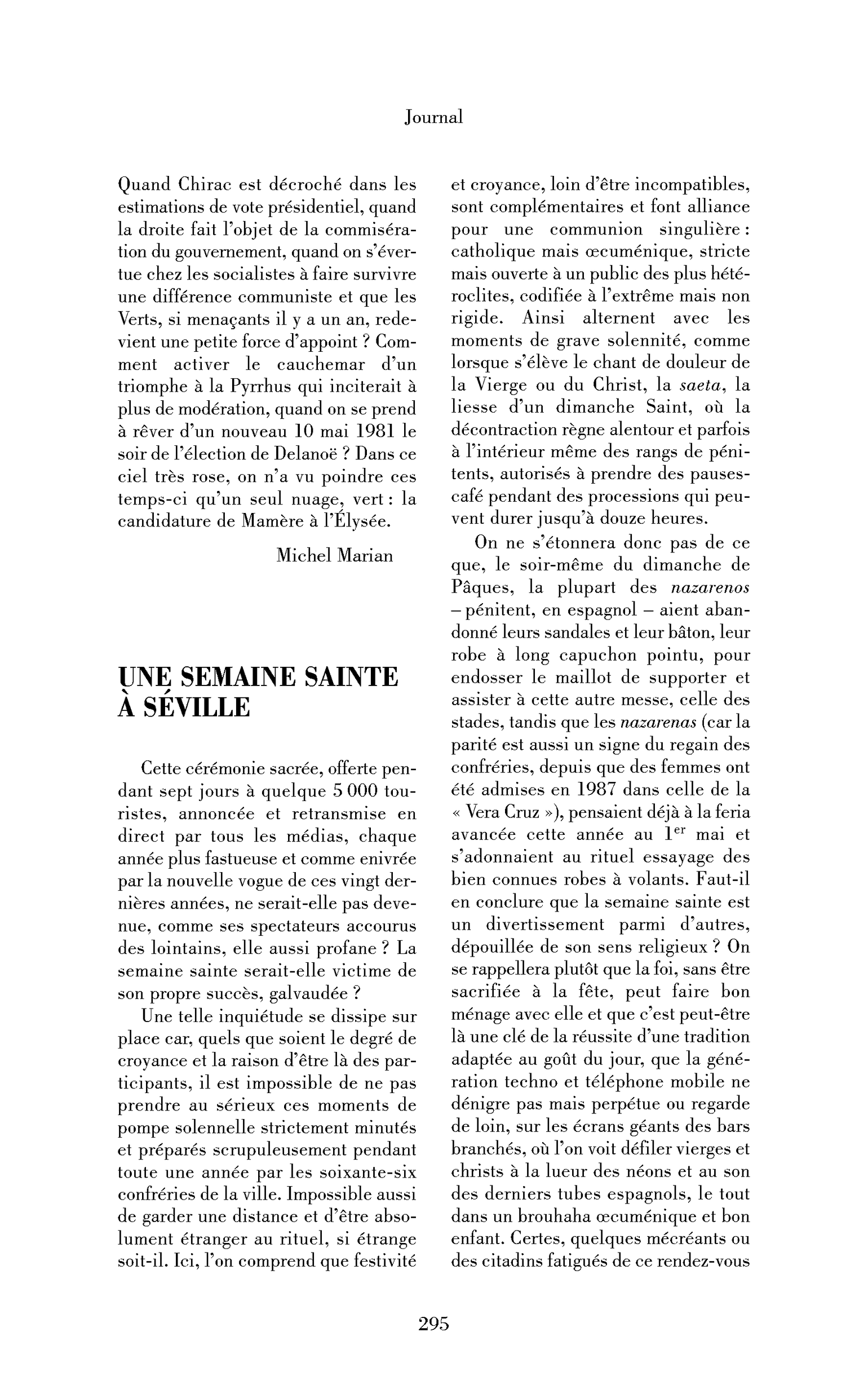 Une semaine sainte à Séville