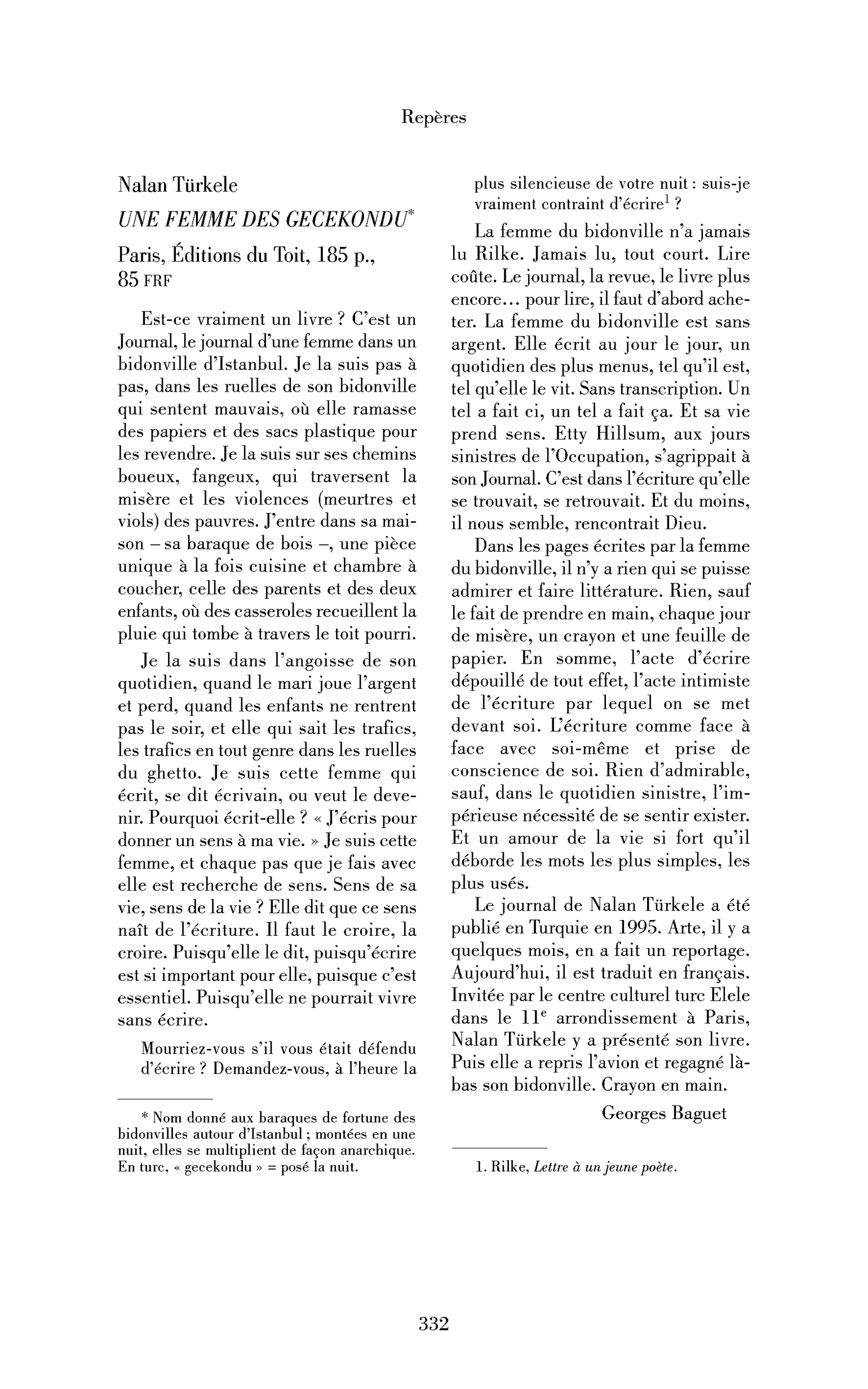 Nalan Türkele : Une femme des Gecekondu