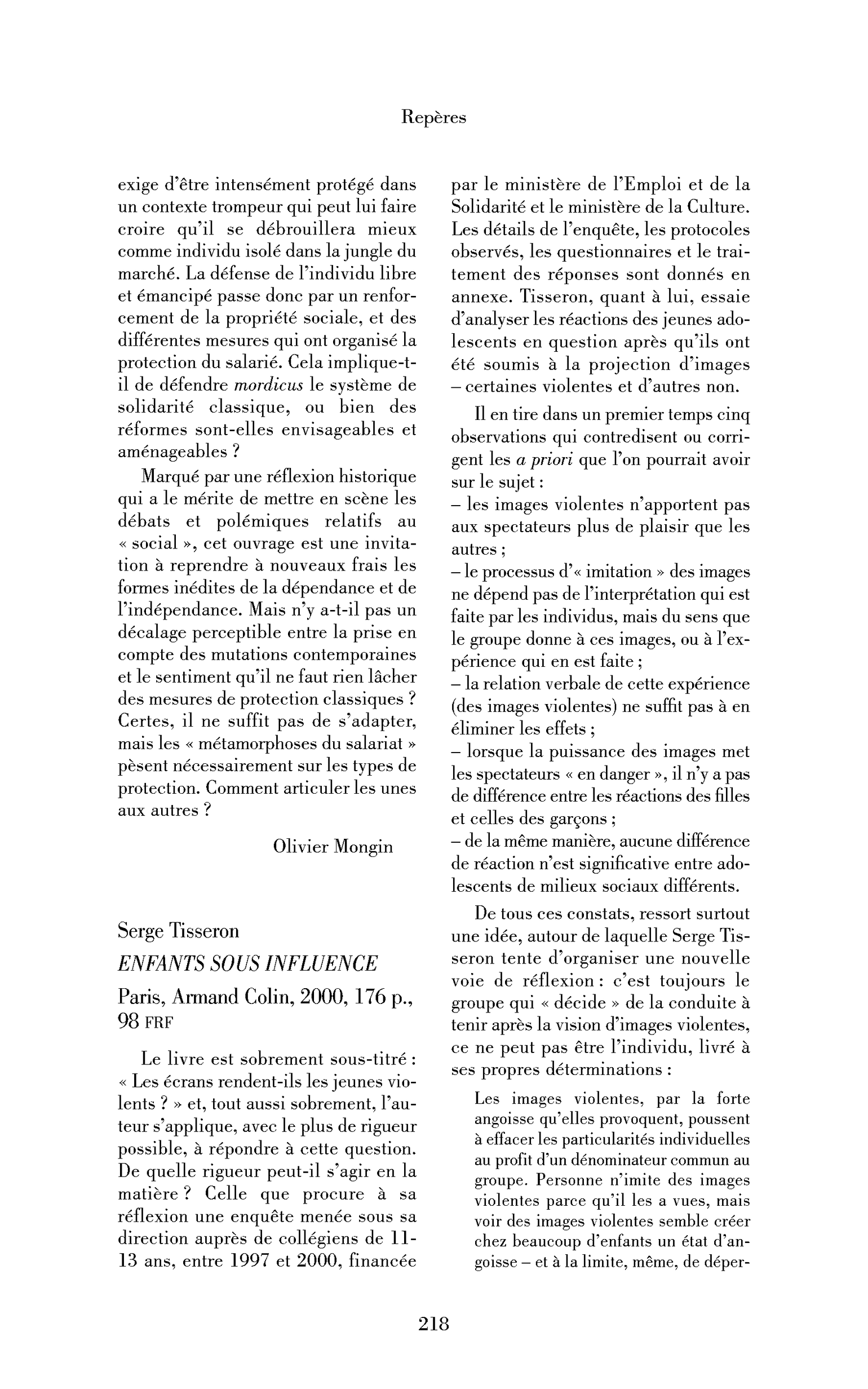Serge Tisseron : Enfants sous influence