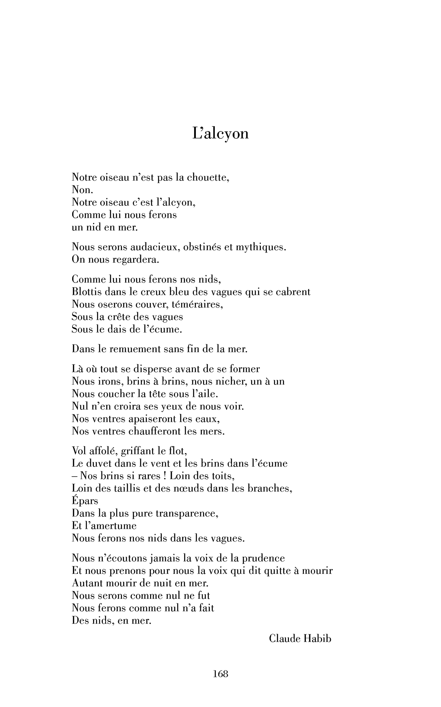 « L’alcyon »